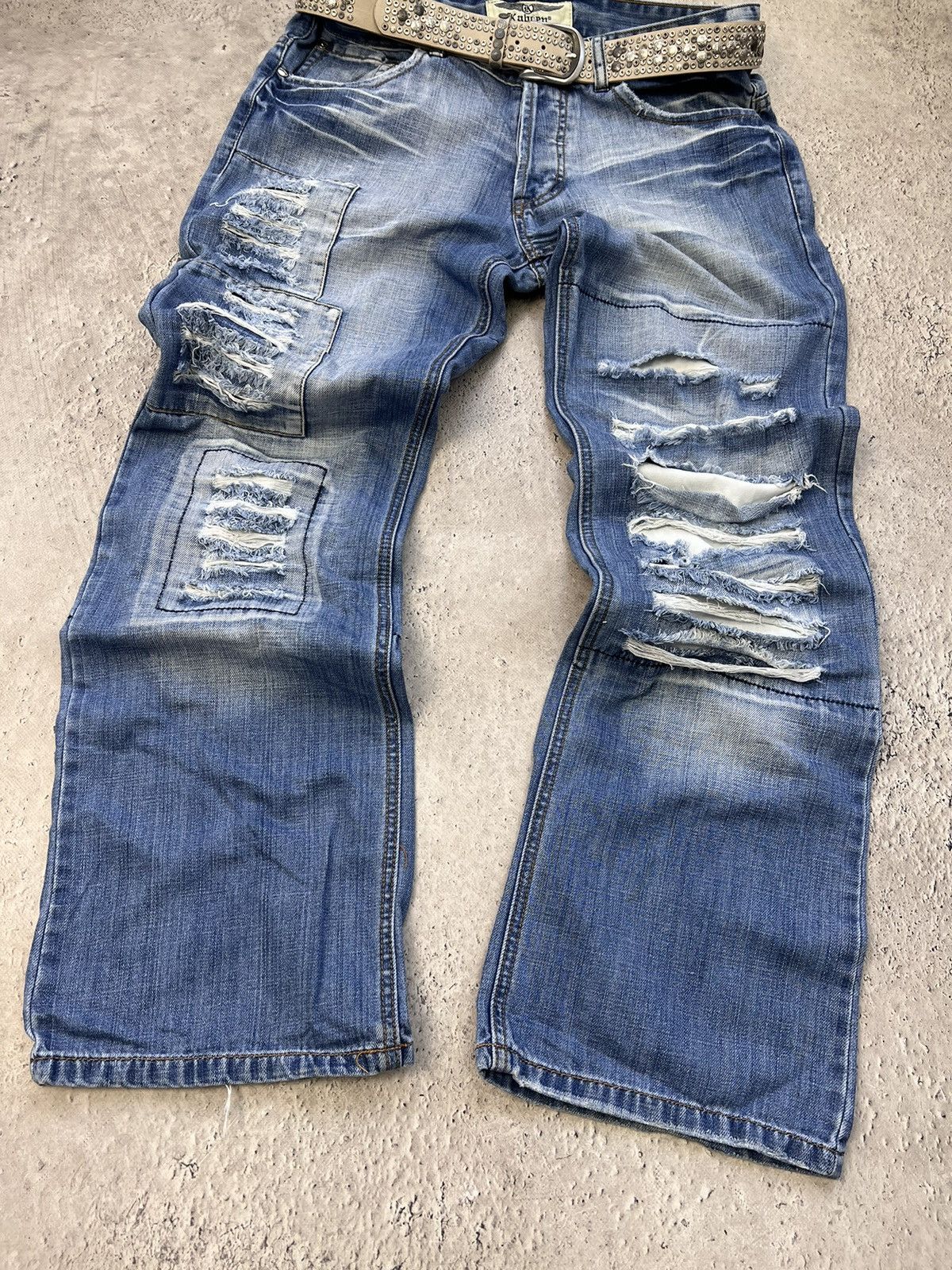 Hysteric Glamour × If Six Was Nine VTG Rick Owens Junya Watanabe Style Stone Washed Jeans Size US 32 / EU 48 - 6 Thumbnail