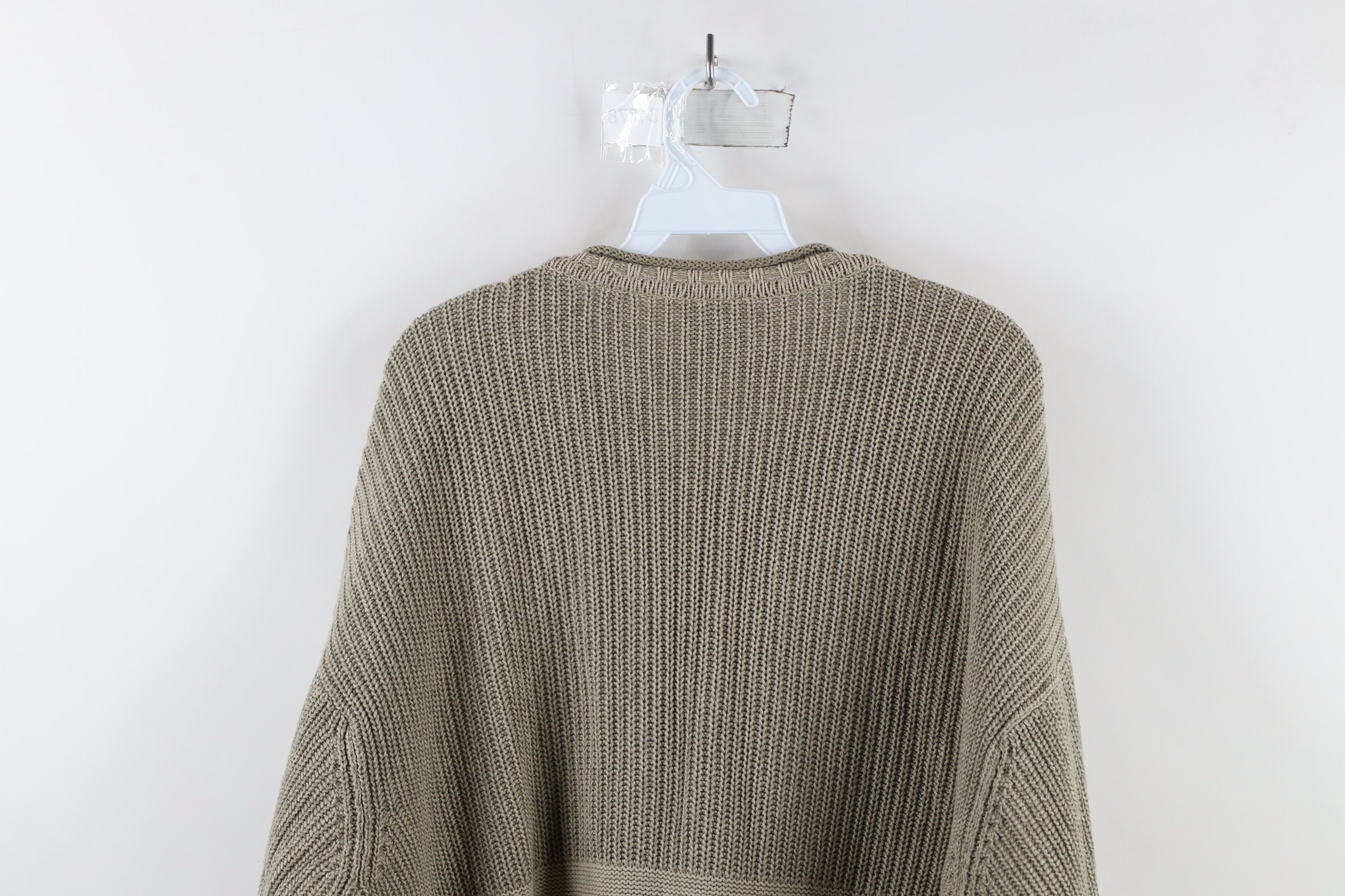 Columbia × Vintage Vintage 90s Columbia Marled Cotton Ribbed Knit Sweater Beige Size US L / EU 52-54 / 3 - 9 Thumbnail