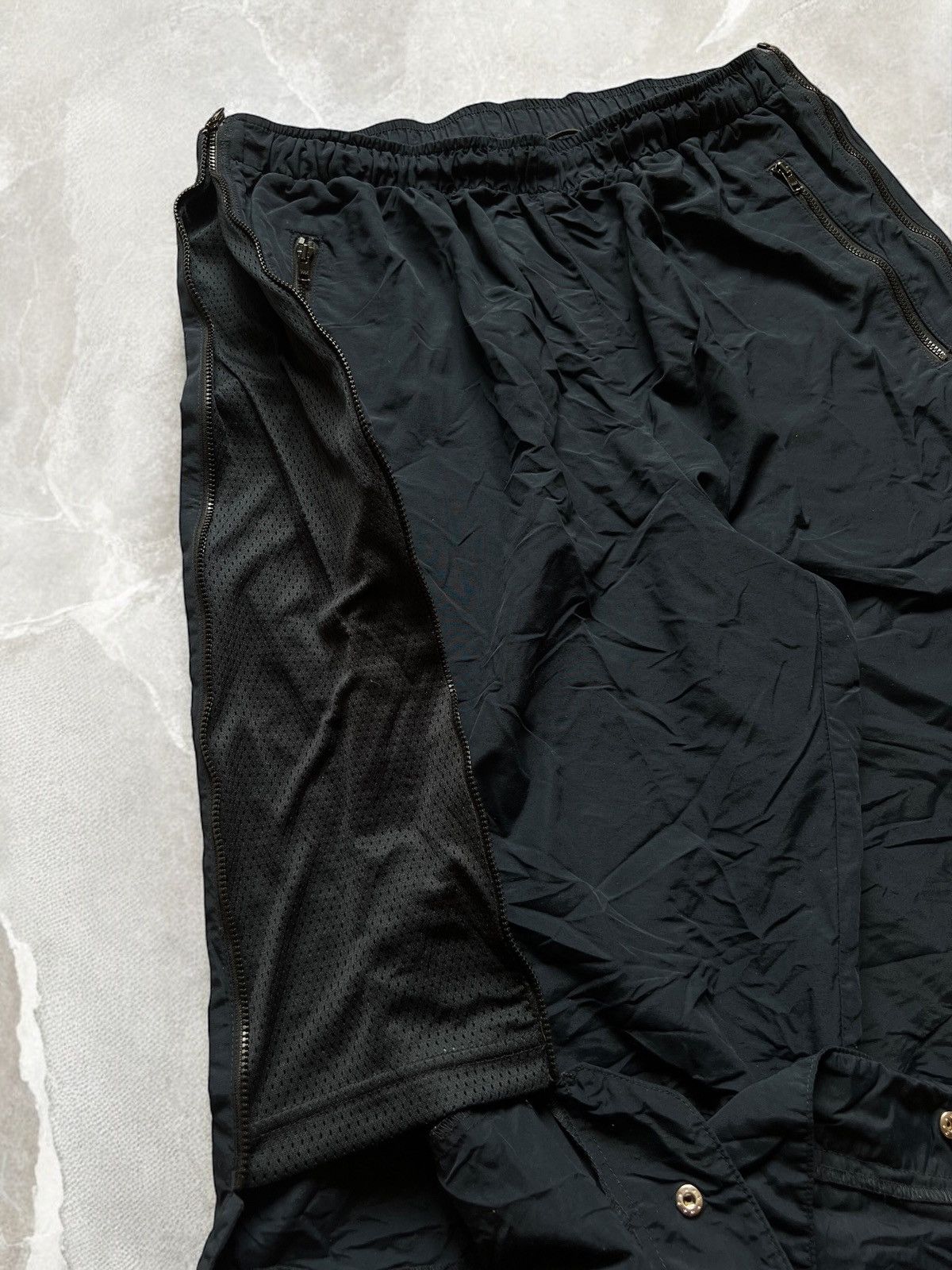 Nike × Vintage NIKE VERY WIDE! BAGGY KNEE LOGO TRACK SUIT PANTS y2k 90s ZIP Size US 33 - 10 Thumbnail