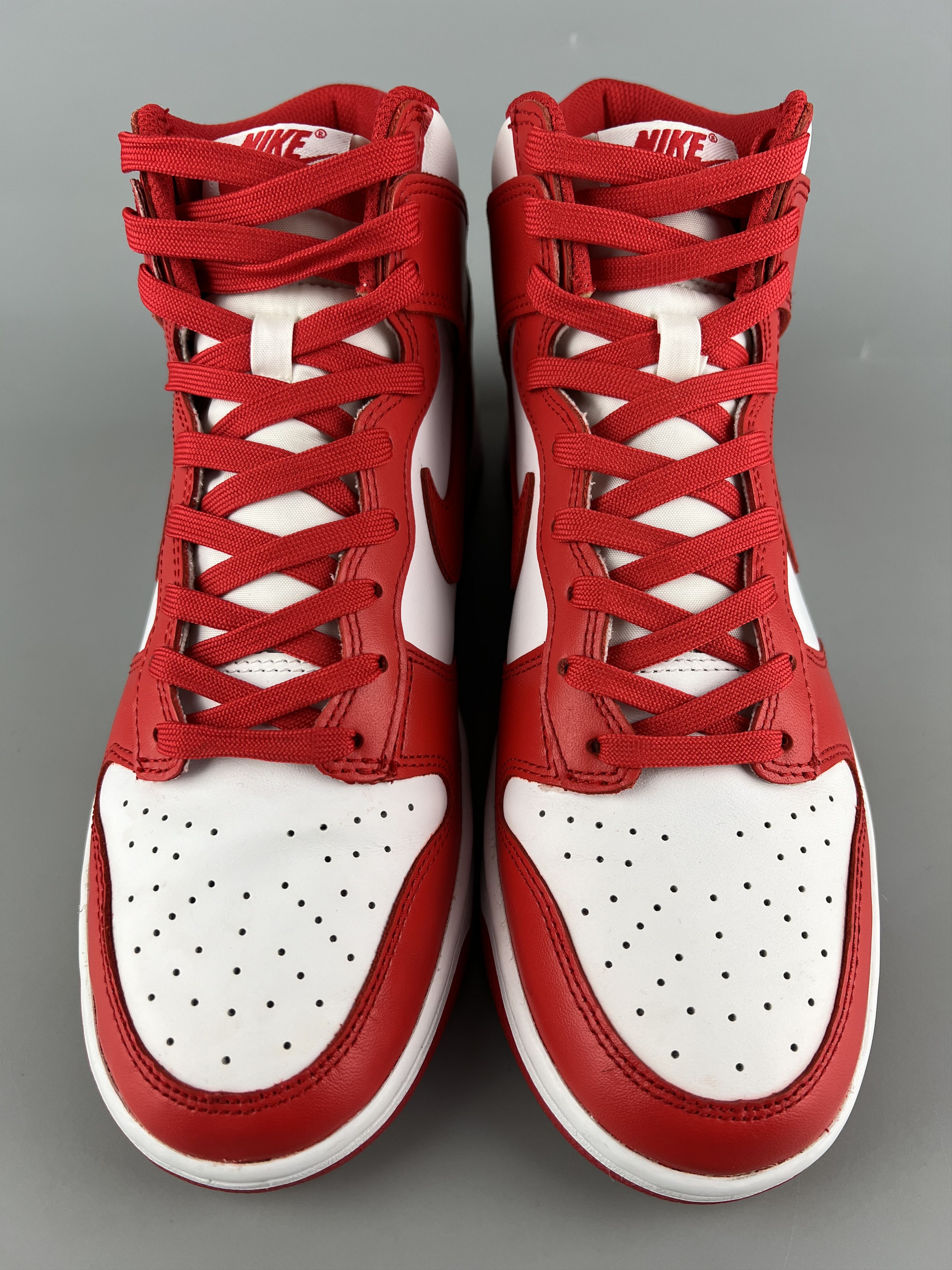 Nike Nike Dunk High Retro University Red White Size US 8.5 / EU 41-42 - 4 Thumbnail