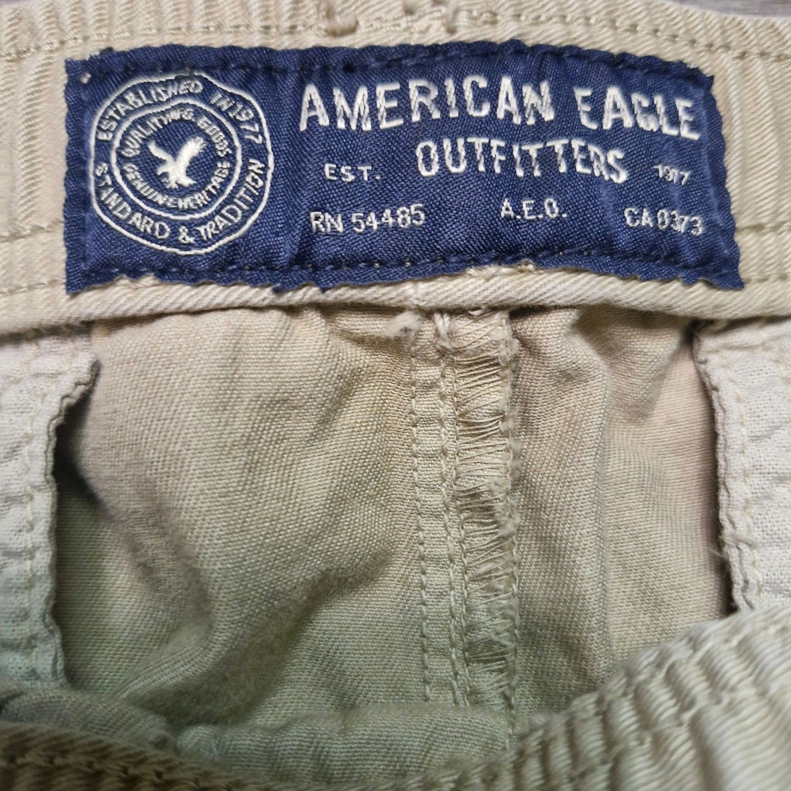 American Eagle Outfitters American Eagle Men's Beige Jogger Pants Size Medium Size US 32 / EU 48 - 2 Thumbnail
