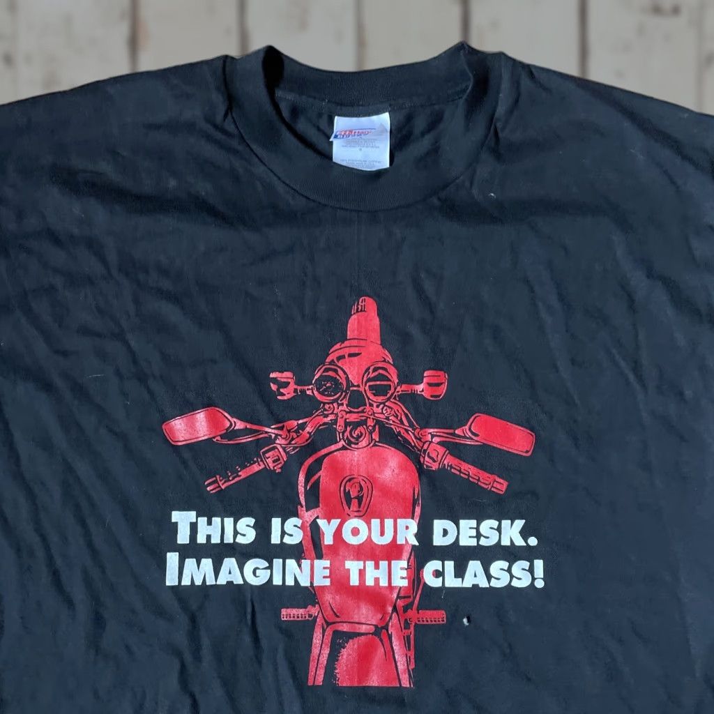 Hanes VINTAGE Hanes Beefy-T T-Shirt Mens L Black Crew Neck Short Sleeve 100% Cotton Motorcycle 90s Hipster US Made Size US L / EU 52-54 / 3 - 1 Thumbnail
