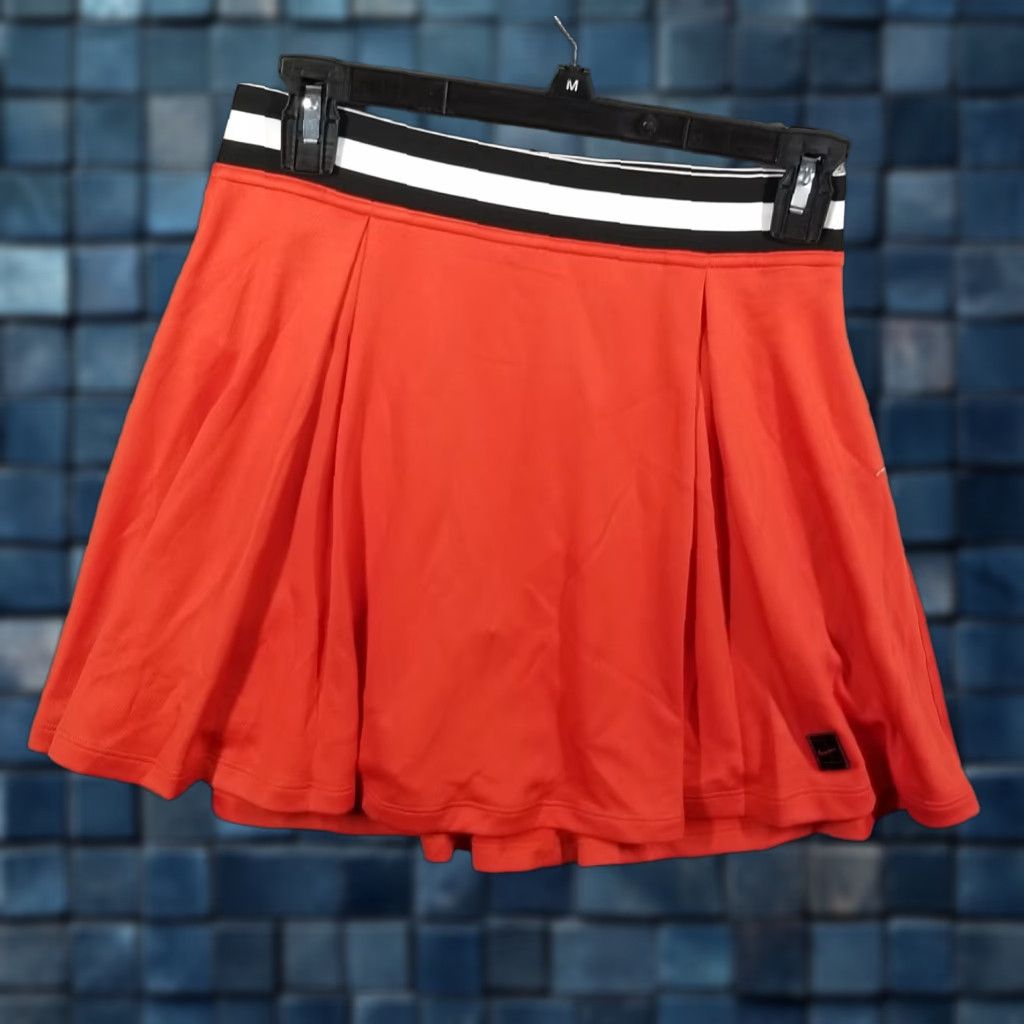 Nike Nike Women's Fall Heritage Skirt Orange White Black Sz Small FB4153-633 Rare Activewear Tennis Regular Bottom Fall Spring Summer Winter Size 28" / US 6 / IT 42 - 1 Thumbnail