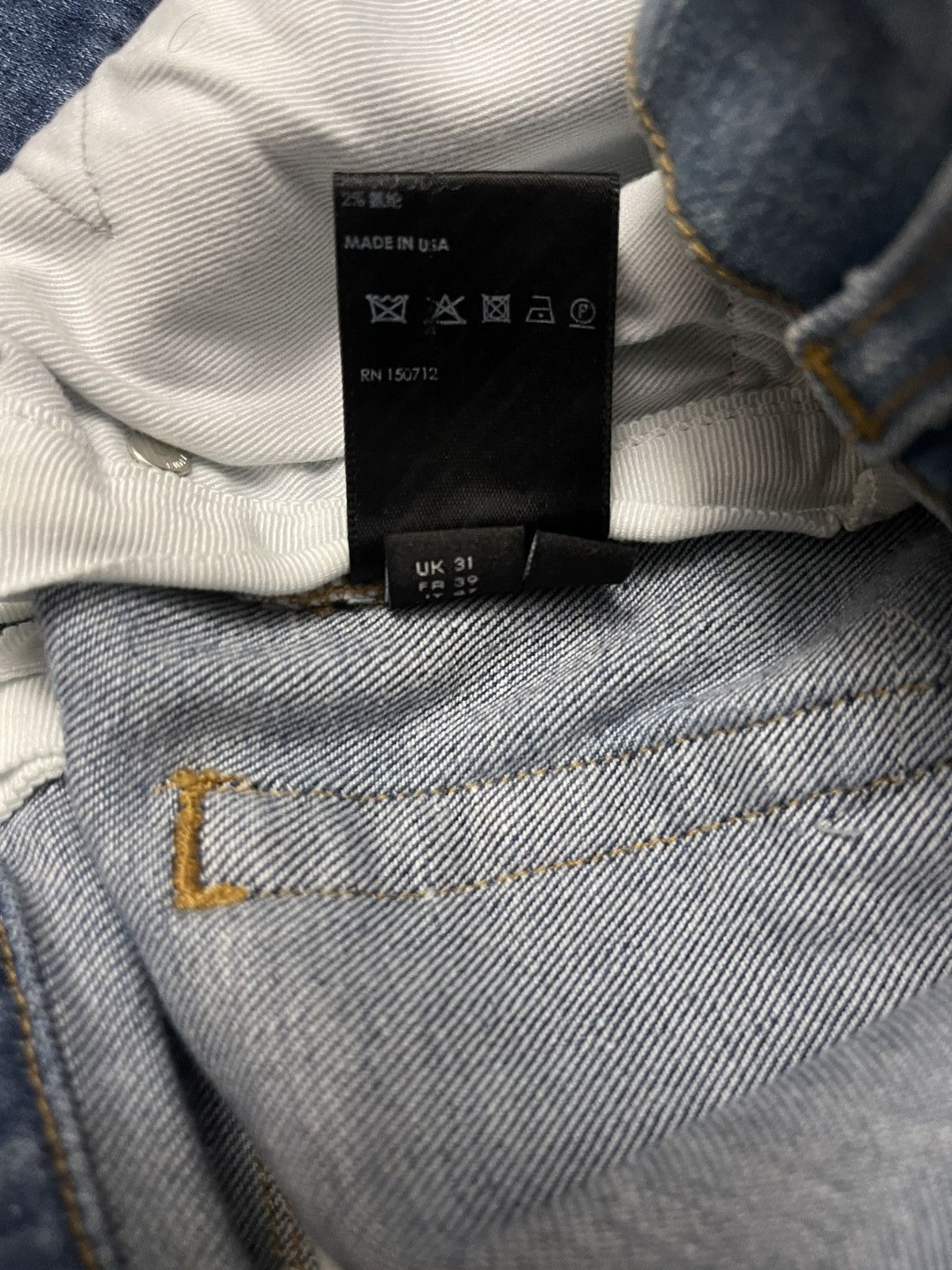 Amiri Amiri x Chemist Denim Star Patch 70’s Indigo Size US 31 - 14 Thumbnail