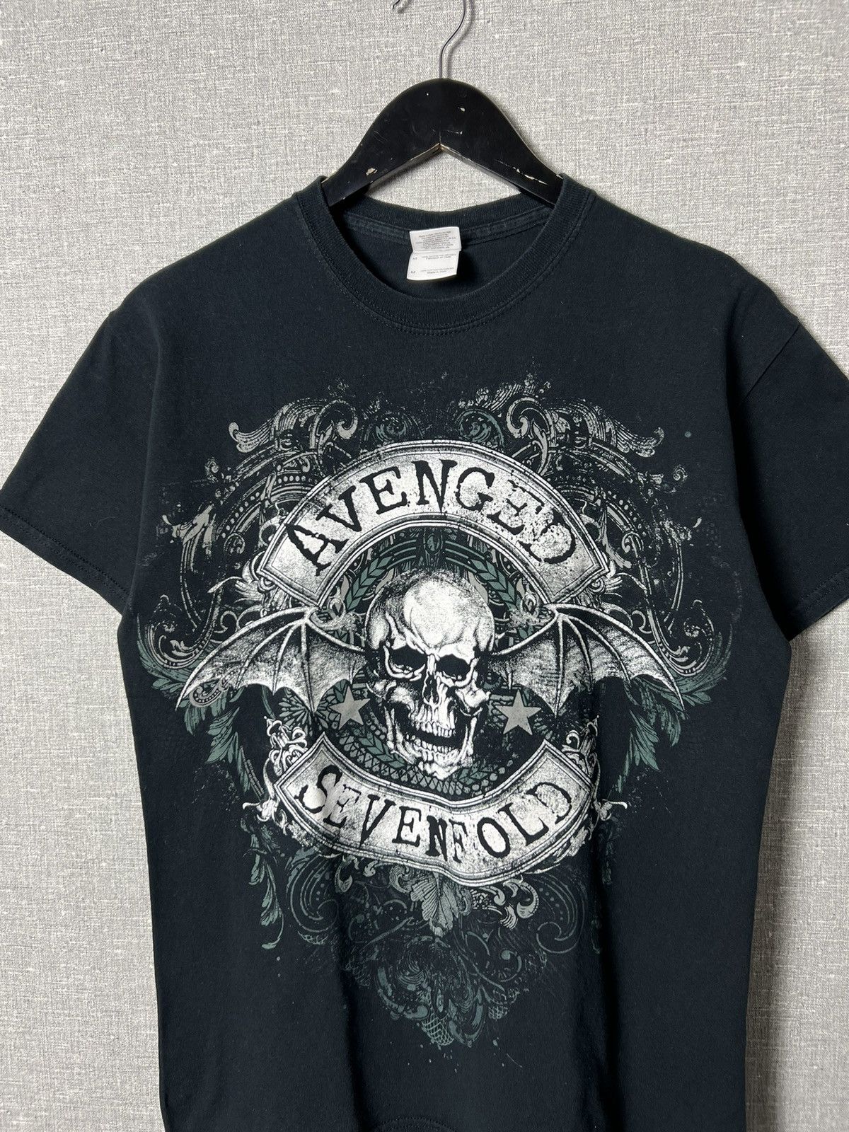 Band Tees Vintage Avenged Sevenfold Graphic Skull And Stars T-Shirt Size US M / EU 48-50 / 2 - 2 Thumbnail