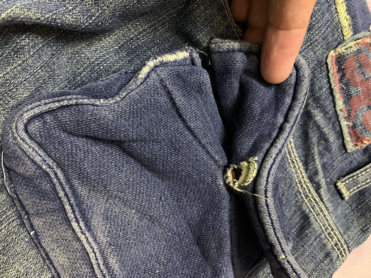 Japanese Brand Flare ET BOITE Washed Denim Hybrid Pants Spirit Goa Lgb Size US 32 / EU 48 - 10 Thumbnail