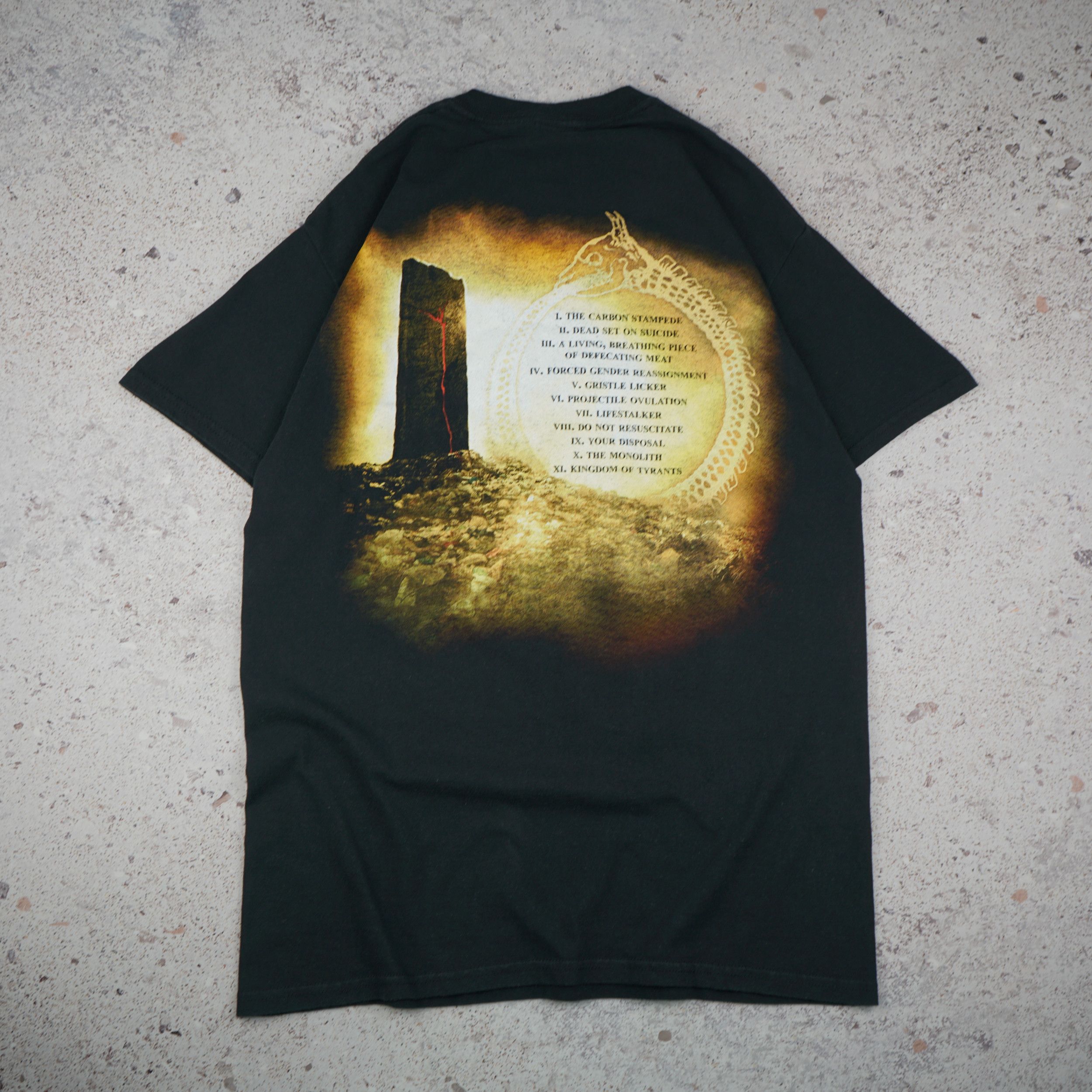 Band Tees × Vintage Vintage Cattle Decapitation Monolith Of Inhumanity T Shirt Size US S / EU 44-46 / 1 - 5 Thumbnail