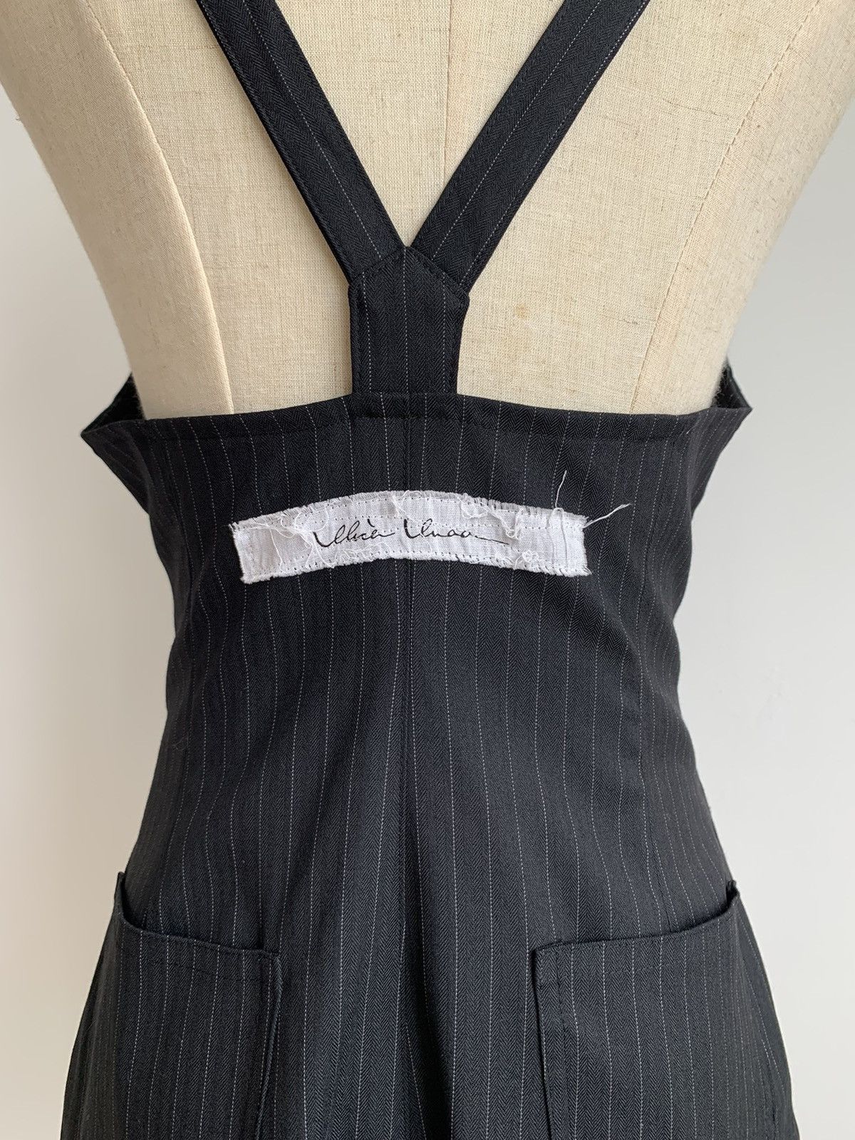 Japanese Brand Alice Auaa Gothic Pinstripe Romper Size 27" / US 4 / IT 40 - 6 Thumbnail