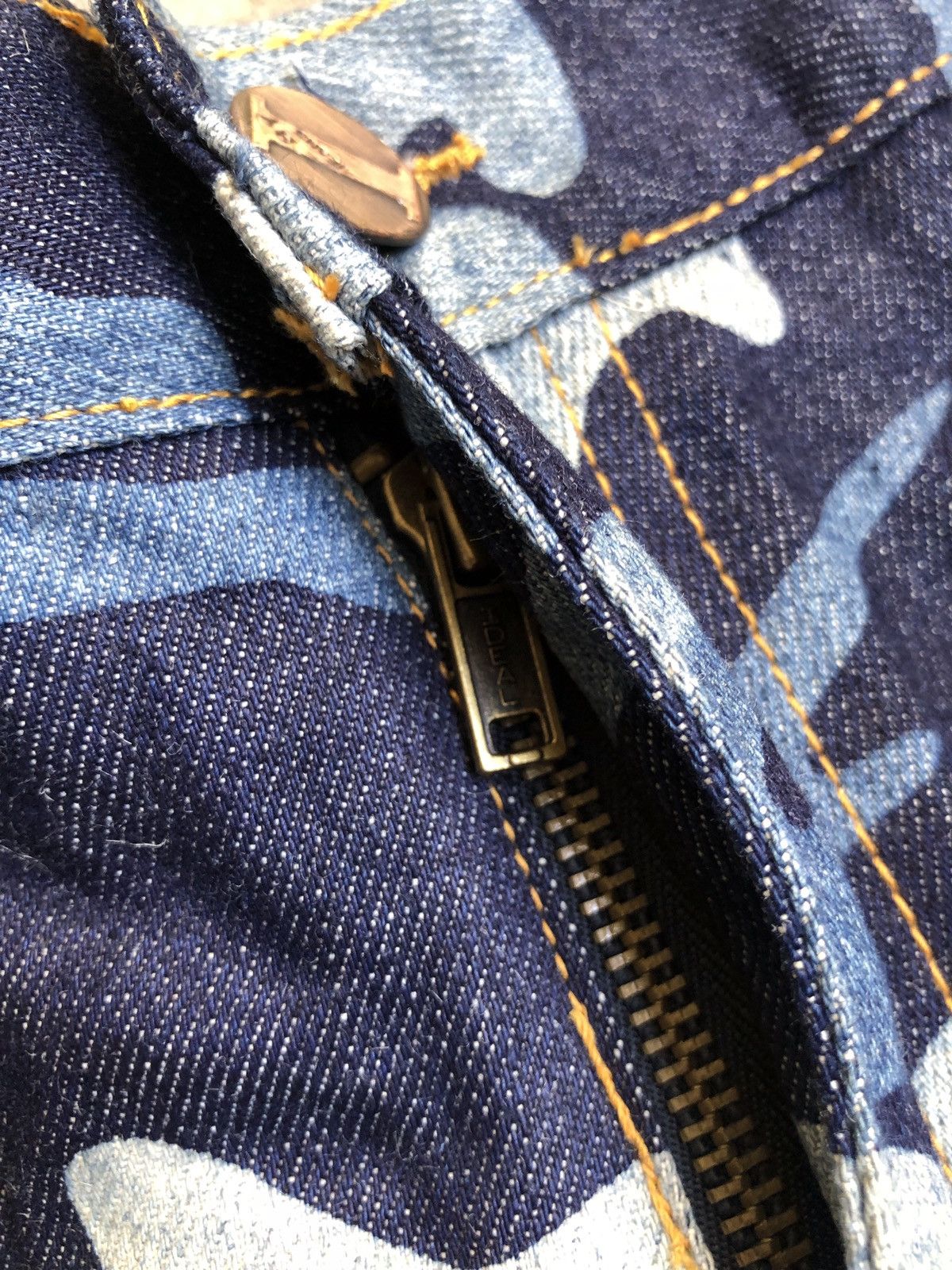 Vintage 2000s NO BOUNDARIES JORT CAMO CARPENTER DENIM BAGGY WIDE Size US 40 / EU 56 - 4 Thumbnail