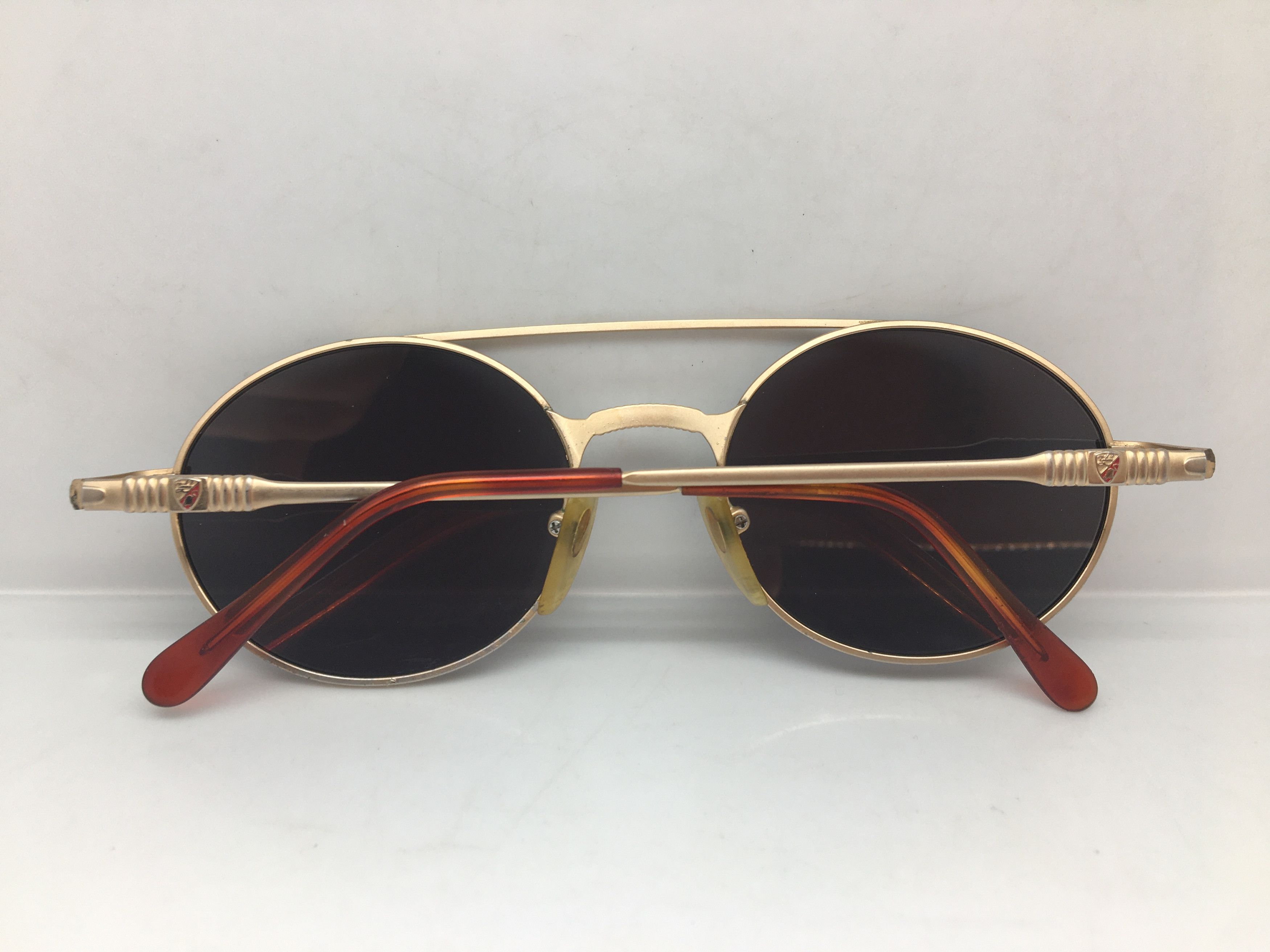 Tonino Lamborghini Tonino Lamborghini Gold Titanium Round Sunglasses JAMES DEAN Size ONE SIZE - 9 Thumbnail