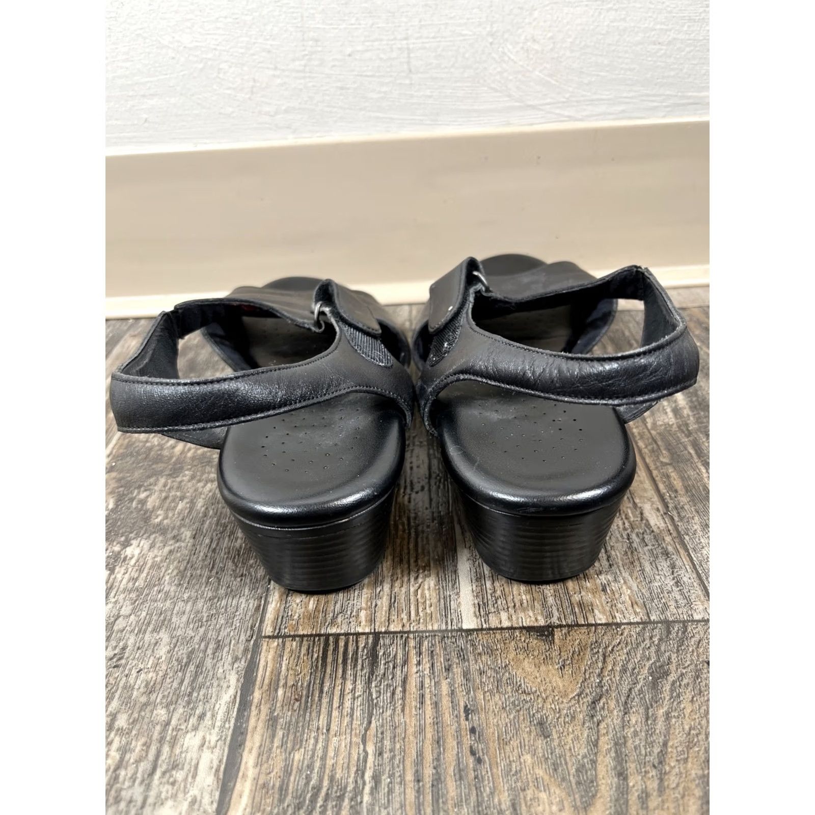 SAS SAS Caress Sandals Women M Black Cross Strap Slingback Made in USA W Size US 9 / IT 39 - 4 Thumbnail