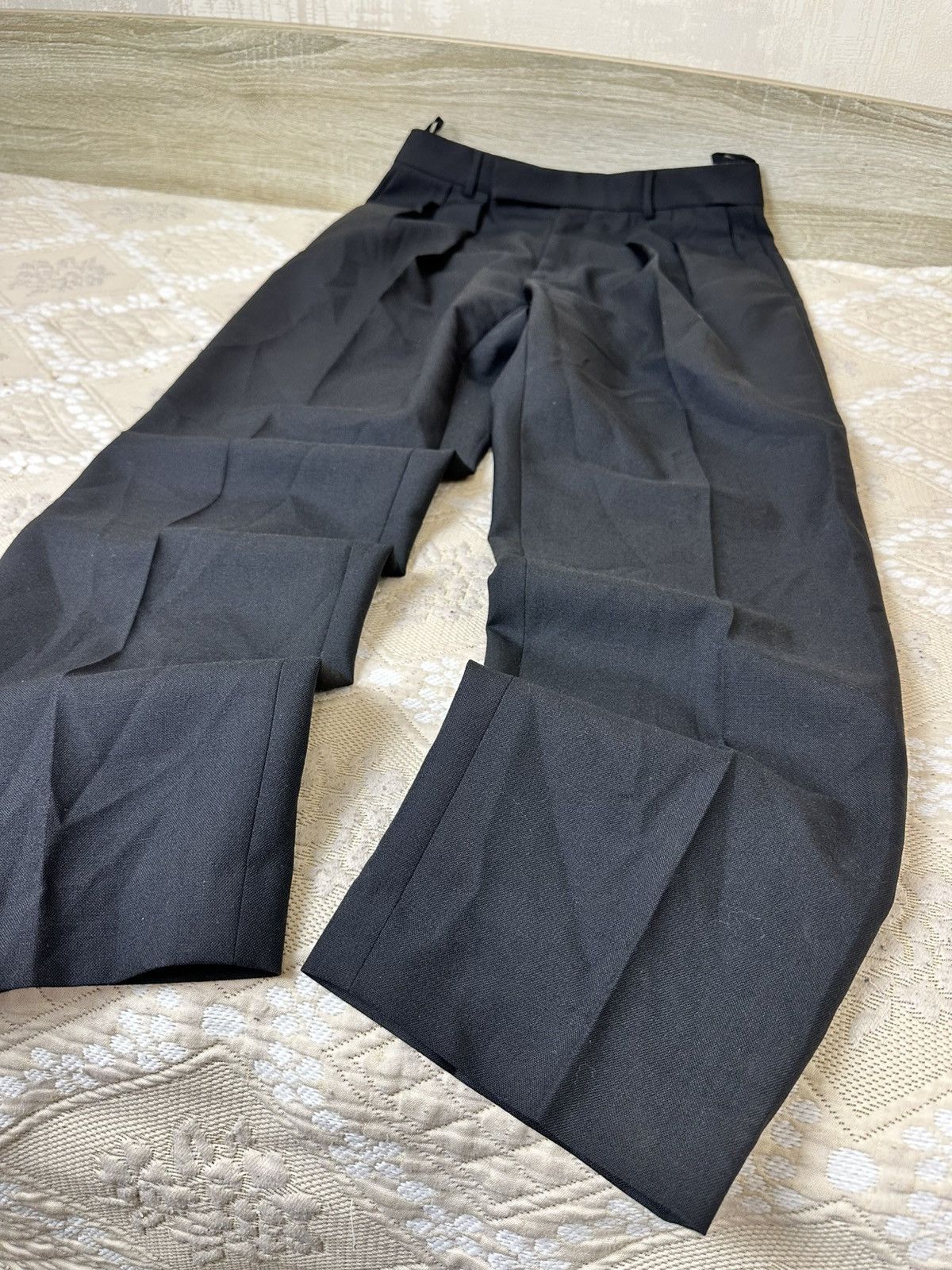 Celine 🔥 Celine Paris Black Mohair Wool Trousers 48 IT Pants Men Size 48R - 5 Thumbnail