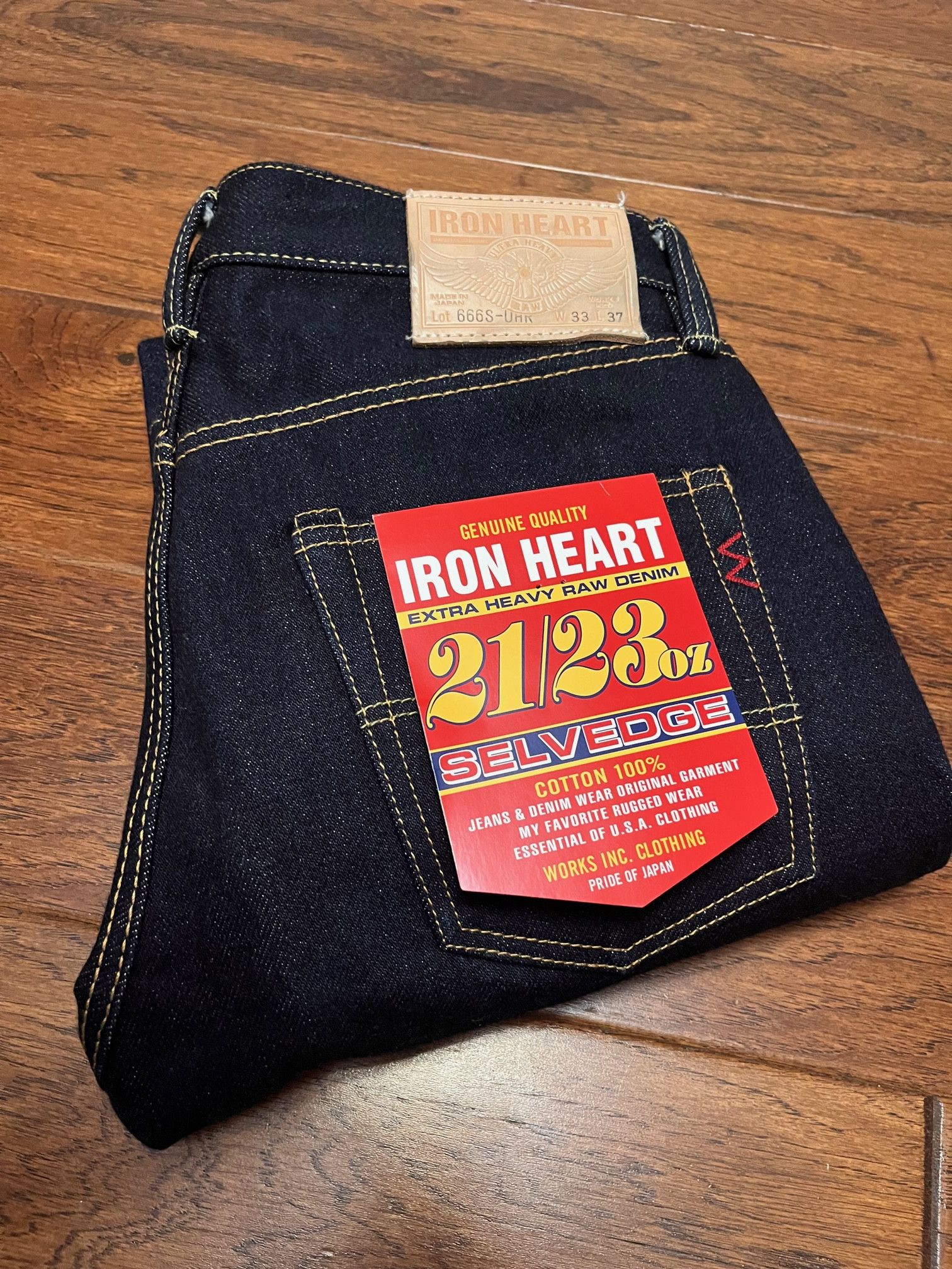 Iron Heart 666SUHR selvedge jeans Grailed