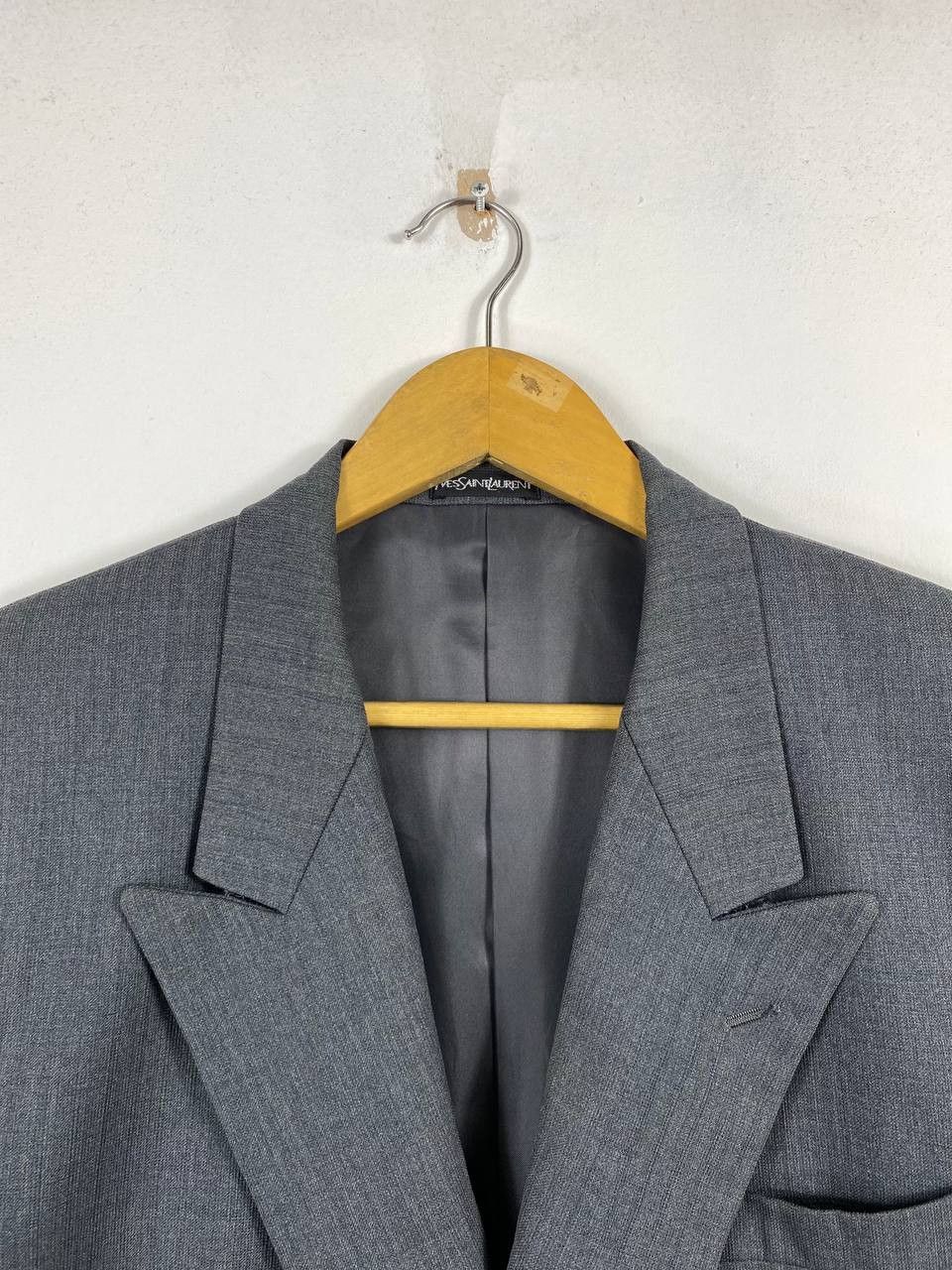 Designer × Yves Saint Laurent yves saint laurent wool blazzer nice design Size 46R - 2 Thumbnail