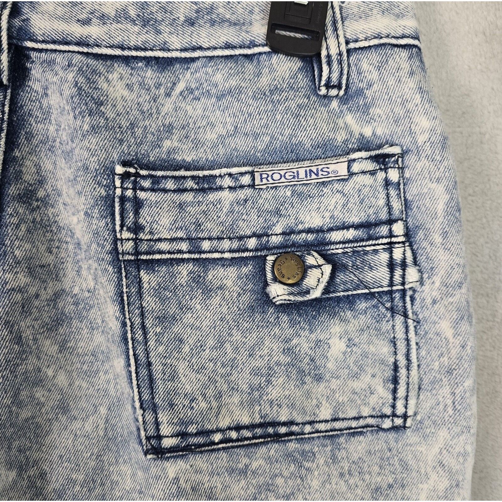 Vintage Vintage Roglins Acid Wash Blue Jeans Womens Size 33S (30x29) Size 30" / US 8 / IT 44 - 10 Thumbnail