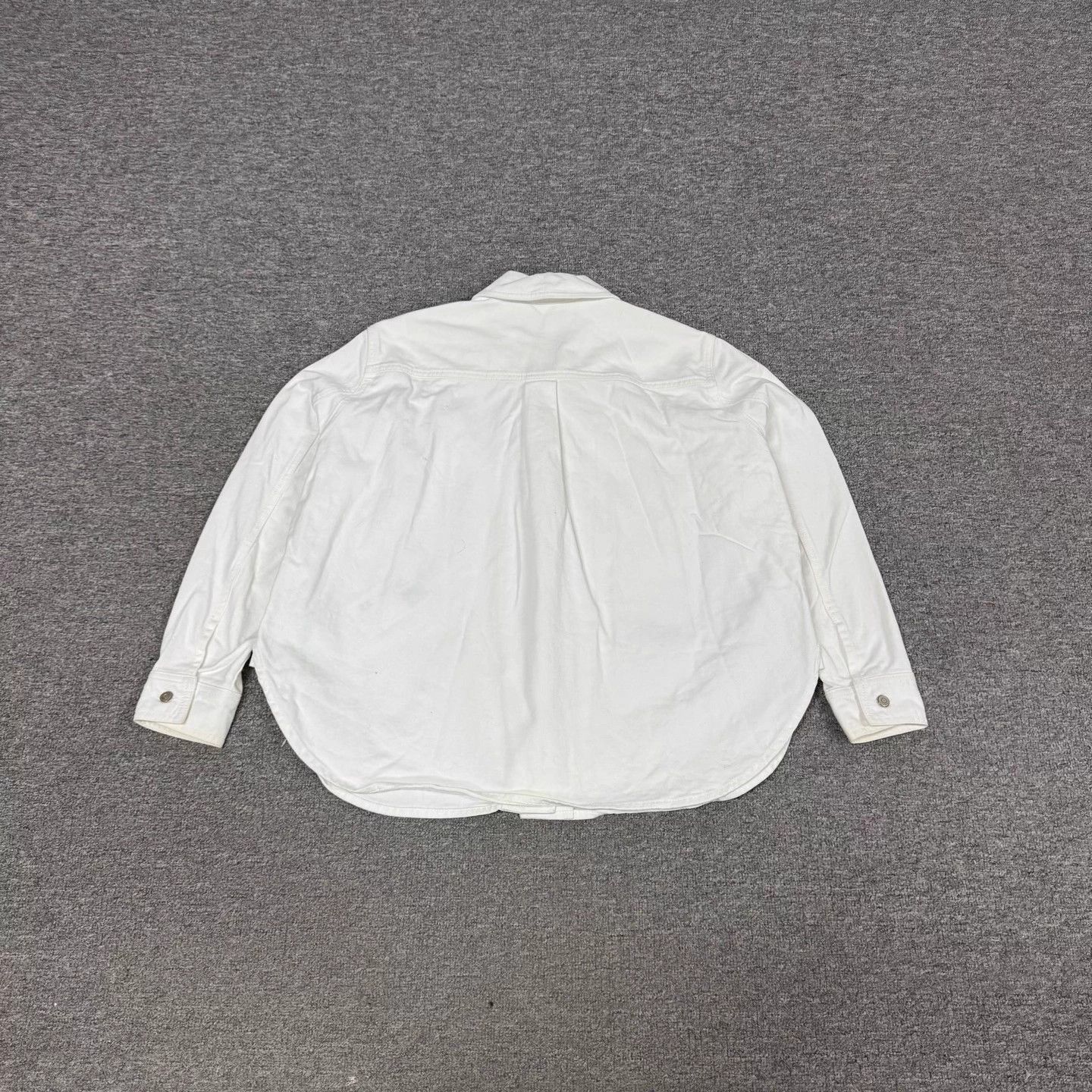 Loewe LOEWE leather logo patch oversized shirt jacket 34 Size XXS / US 00 / IT 34 - 3 Thumbnail