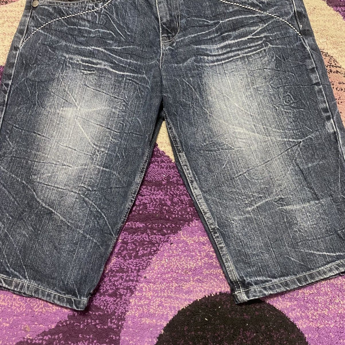 Other Wild Life Y2K Skullbones Punk Style Jorts Size US 34 / EU 50 - 5 Thumbnail