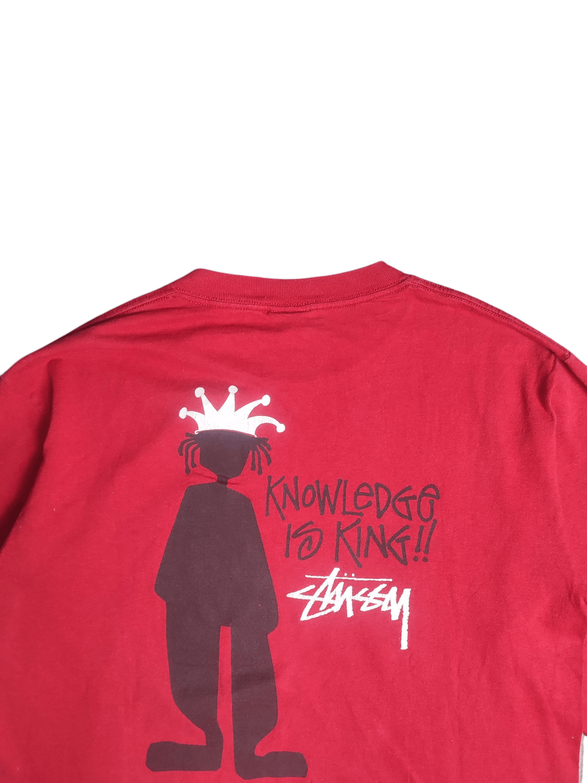 Stussy [DELETED] Stussy Knowledge Is King 1980s Vintage Tshirt Size US L / EU 52-54 / 3 - 6 Thumbnail
