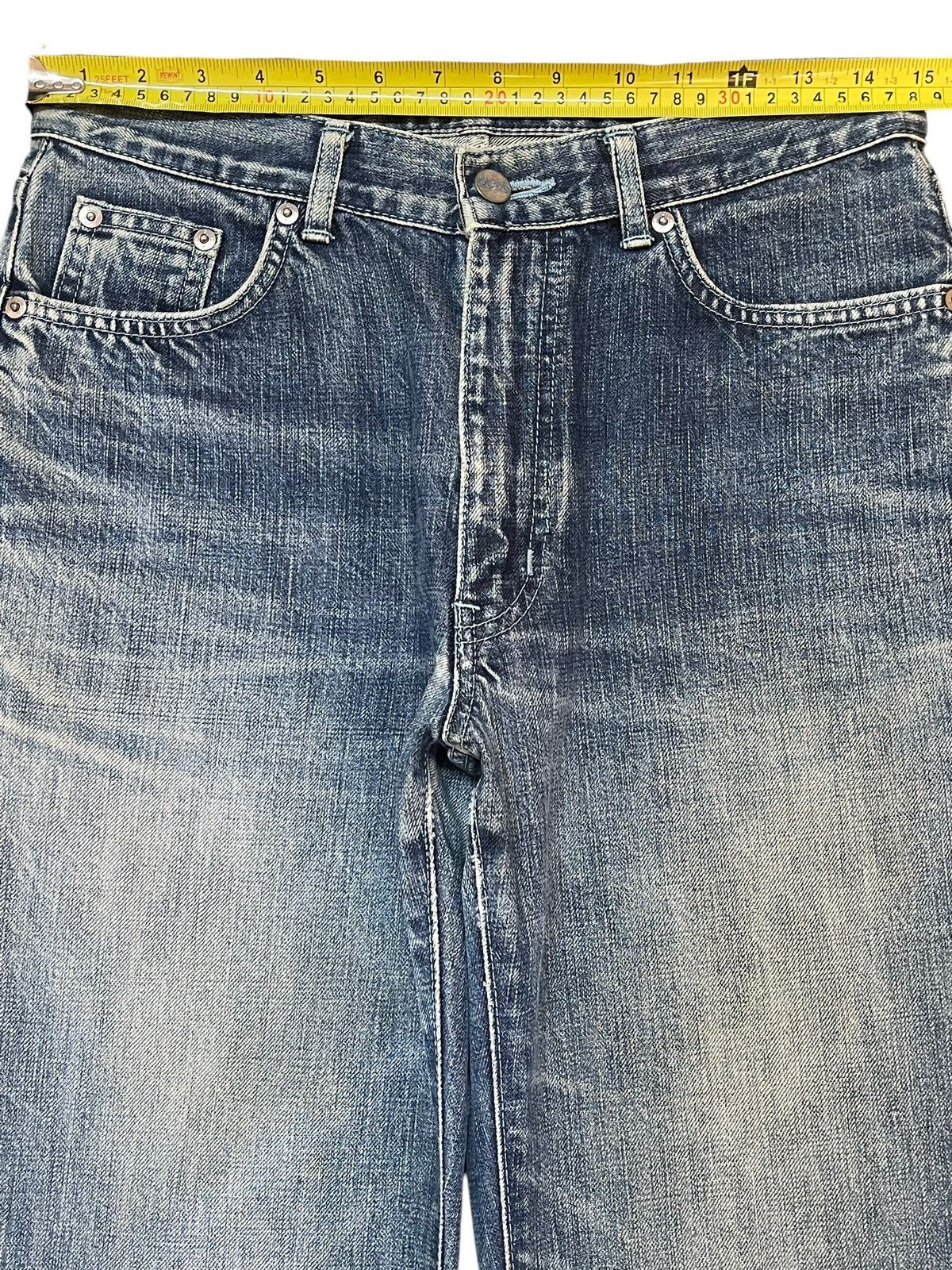 If Six Was Nine Vintage Japanese Brand Blue Faded Wash Style Flare Jeans Size US 29 - 11 Thumbnail