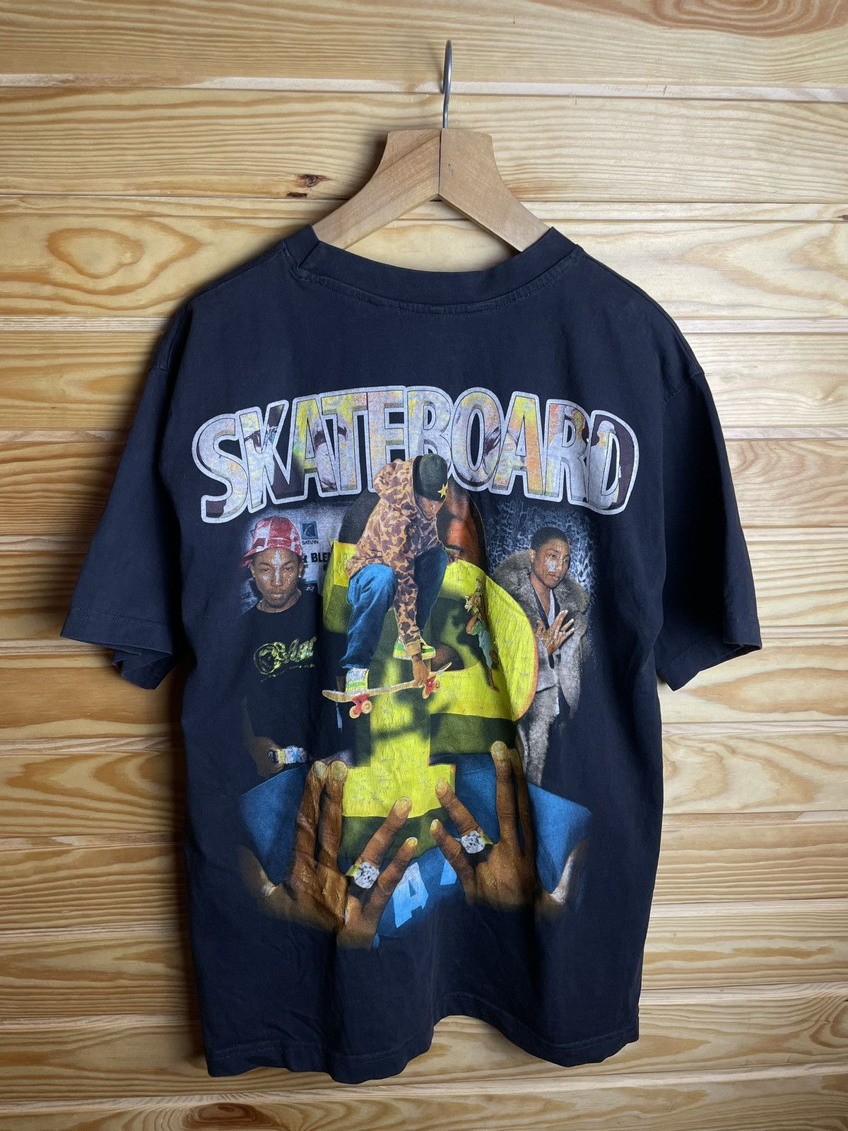 Marino Morwood × Pharrell × Rap Tees Marino Morwood With Pharrel Williams T-Shirt Skateboard Size US M / EU 48-50 / 2 - 2 Thumbnail