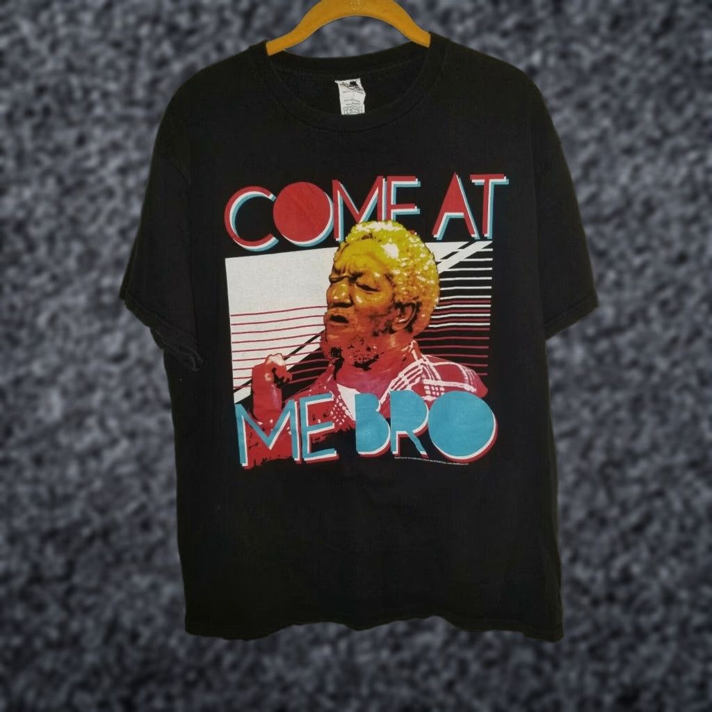 Delta Vintage Mens L Red Foxx Sanford and Sons TV Show T-shirt Come At Me Bro Size US XL / EU 56 / 4 - 1 Thumbnail