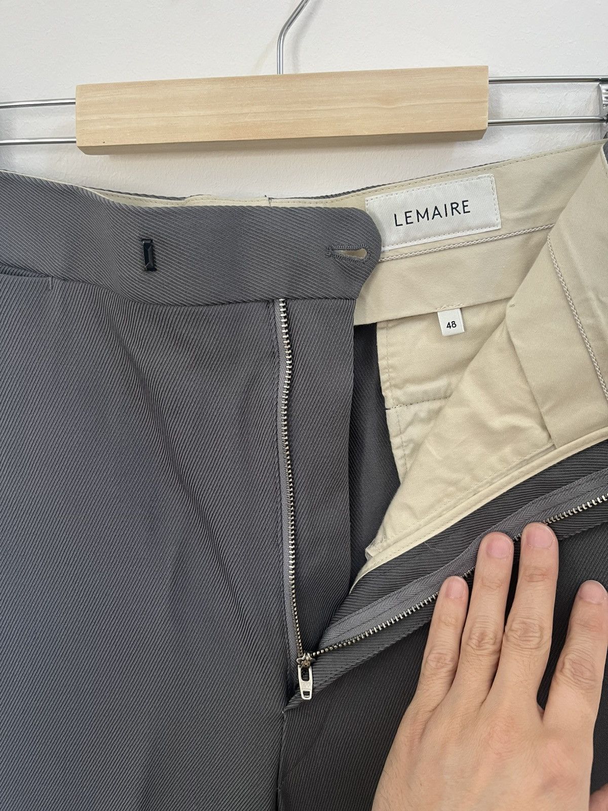 Lemaire Lemaire Grey Trousers Size US 30 / EU 46 - 6 Thumbnail