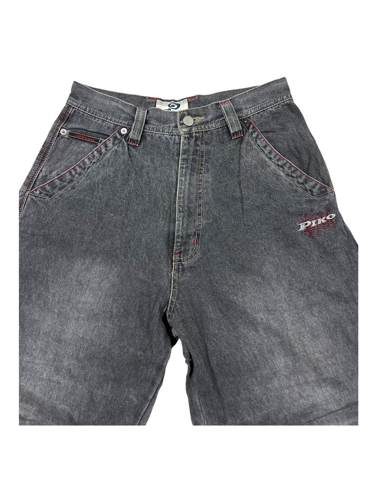 Ed Hardy Y2K Piko Big Pockets Embroidery Baggy Oversize Painter Jeans Size US 27 - 5 Thumbnail