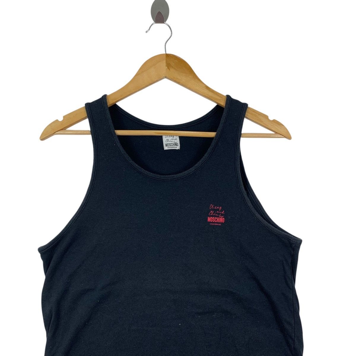 Moschino MOSCHINO UNDERWEAR Embroidered Tank Sleeveless Tshirt Size US M / EU 48-50 / 2 - 2 Thumbnail