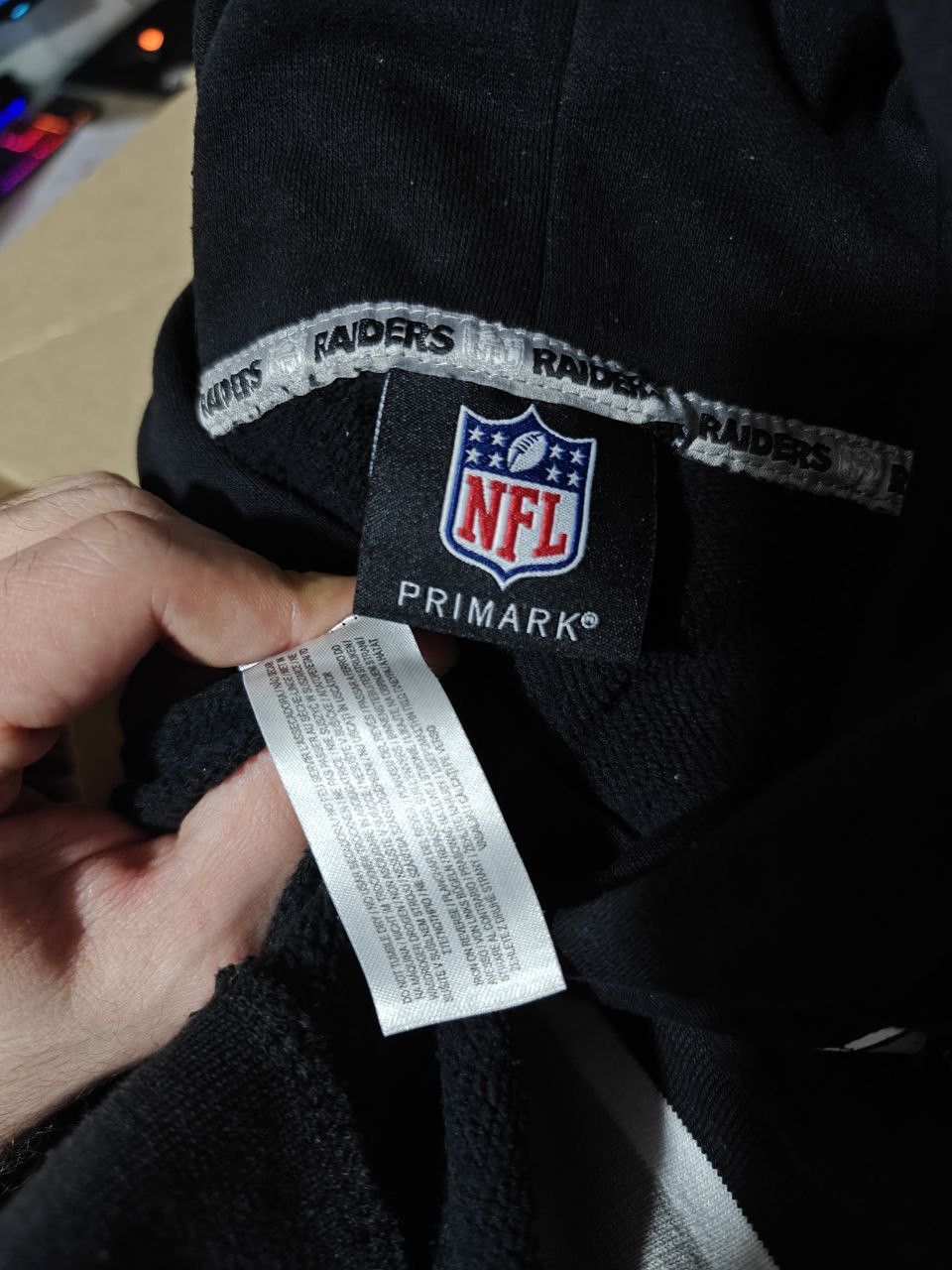 NFL NFL x Raieders Hoodie Center Logo Black size S Size US S / EU 44-46 / 1 - 11 Thumbnail