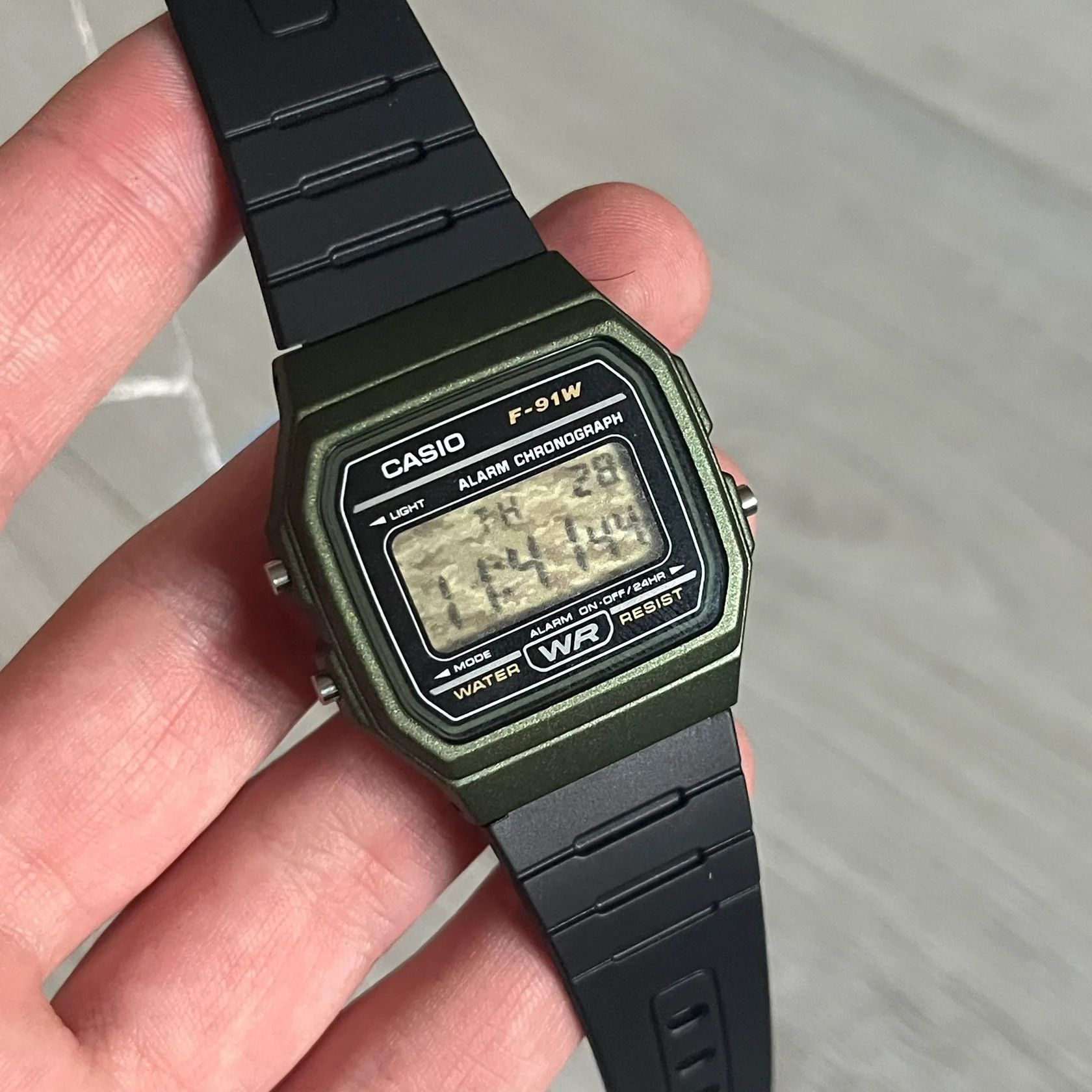 Casio Casio F-91W “Forest Camo” Military Green Digital Watch Size ONE SIZE - 2 Thumbnail