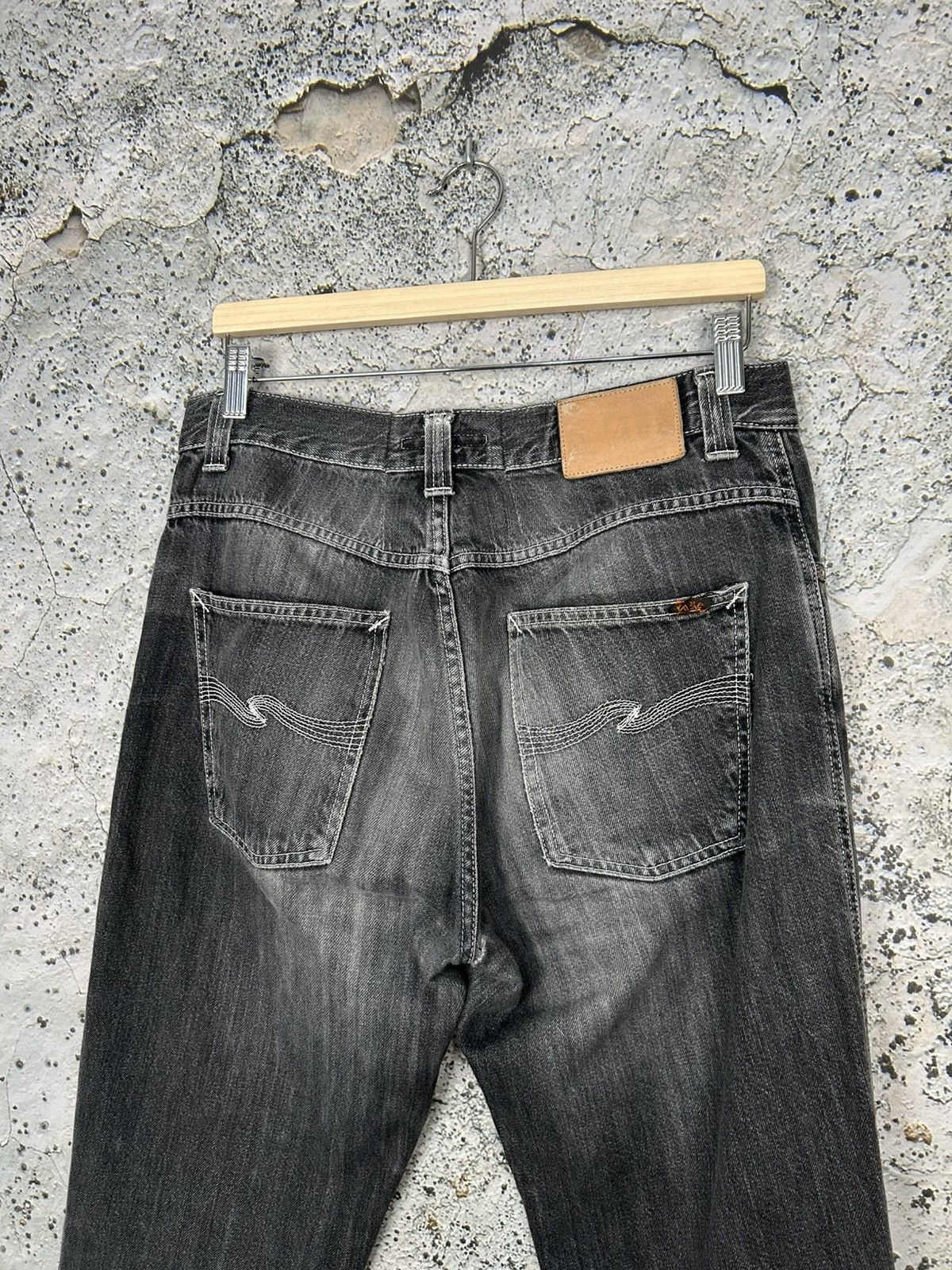 Nudie Jeans Nudie Jeans Washed Black Avant Garde Denim Grunge Rock Y2K Size US 34 / EU 50 - 5 Thumbnail