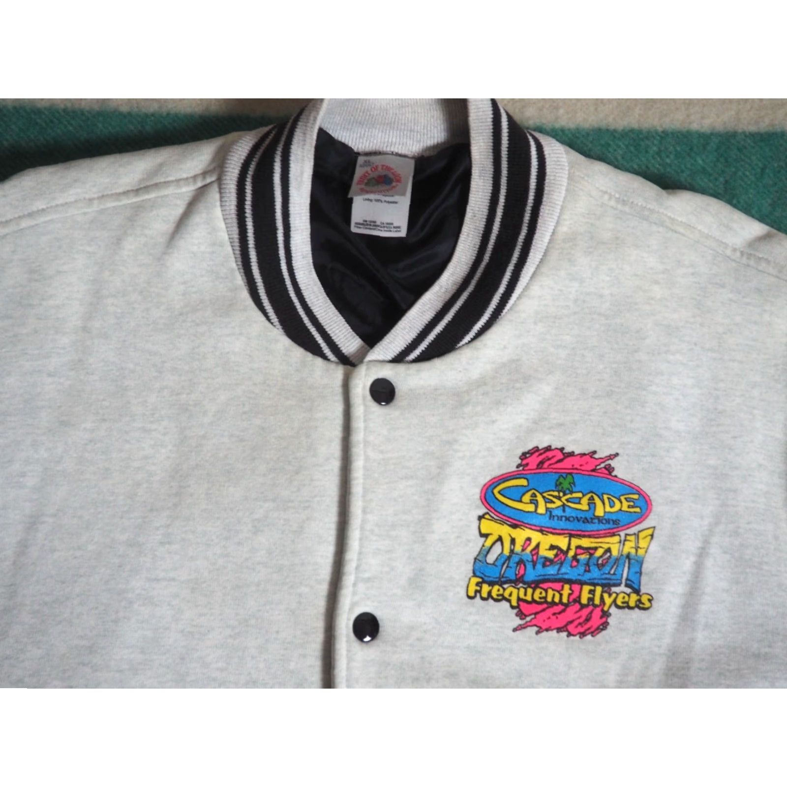 Fruit Of The Loom VTG Fruit of the Loom Oregon Dunes ATV Moto MX Gray Sweatshirt Jacket Mens XL Crew Neck Snap Long Sleeve Logo All Seasons 90s Pullover Sweatshirt Size US XL / EU 56 / 4 - 6 Thumbnail