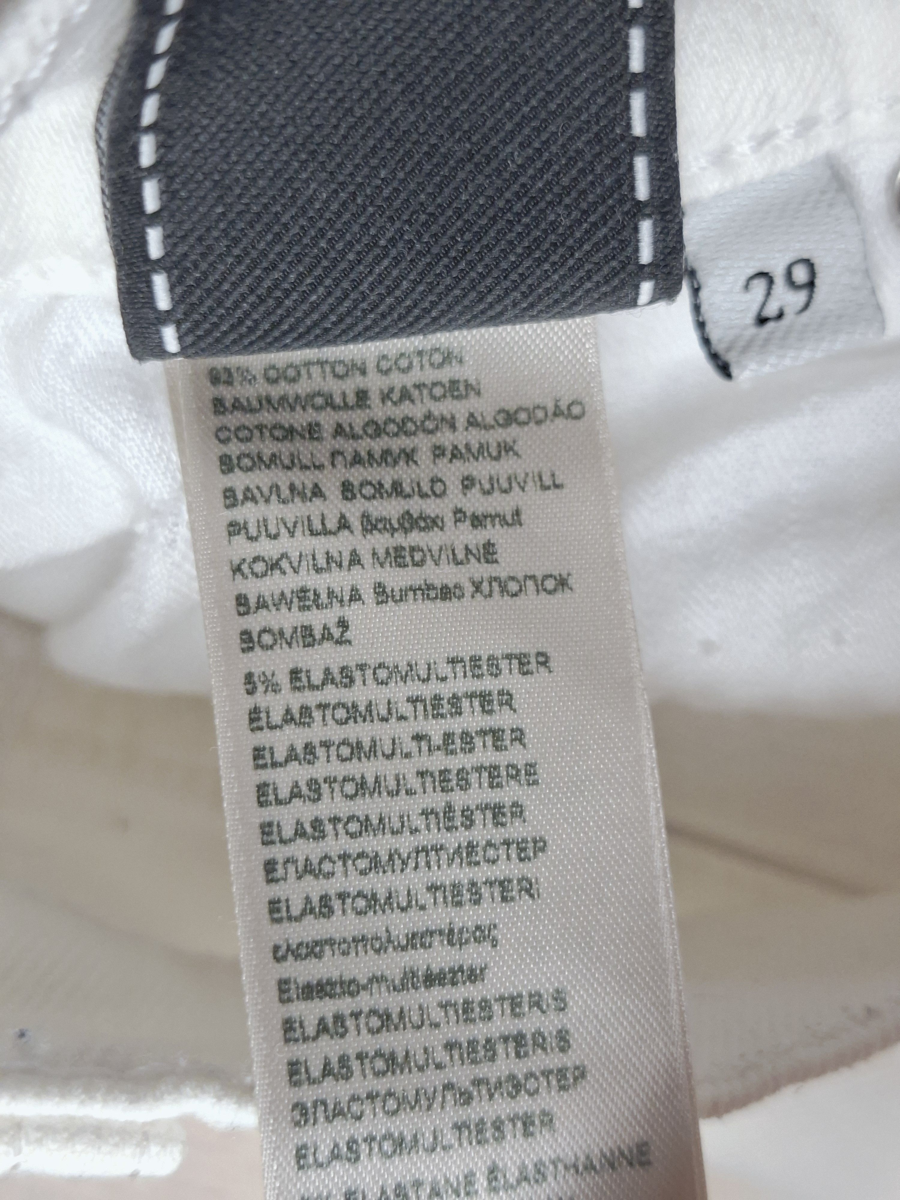 7 For All Mankind 7 For All Mankind Logan Stovepipe Canvas White Jeans Size 29" - 11 Thumbnail