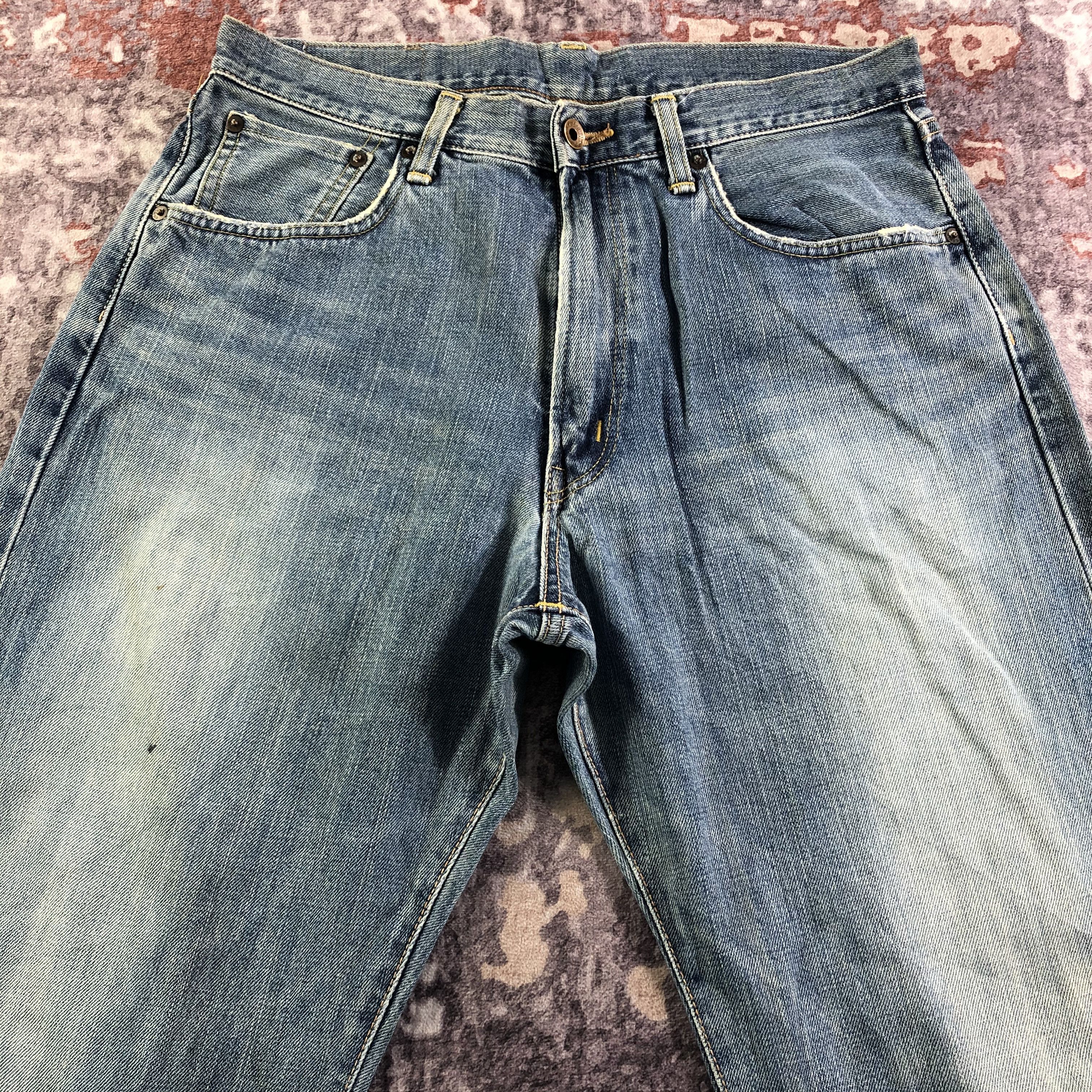 Edwin Vintage Blue Wash Edwin 505 Selvedge Jeans-JM3657 Size US 33 - 3 Thumbnail