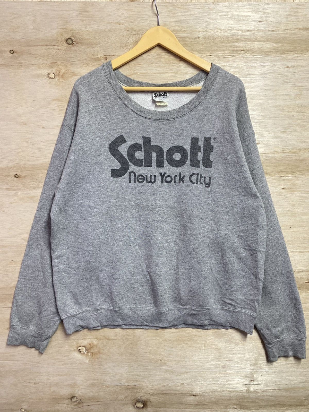 Schott Schott NYC men's crewneck sweatshirt Size US XL / EU 56 / 4 - 1 Thumbnail