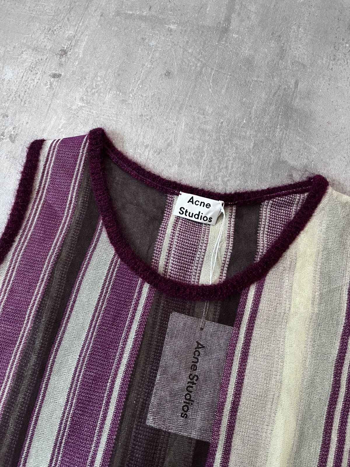 Acne Studios Acne Studios striped tank top cotton wool mohair Size US M / EU 48-50 / 2 - 3 Thumbnail