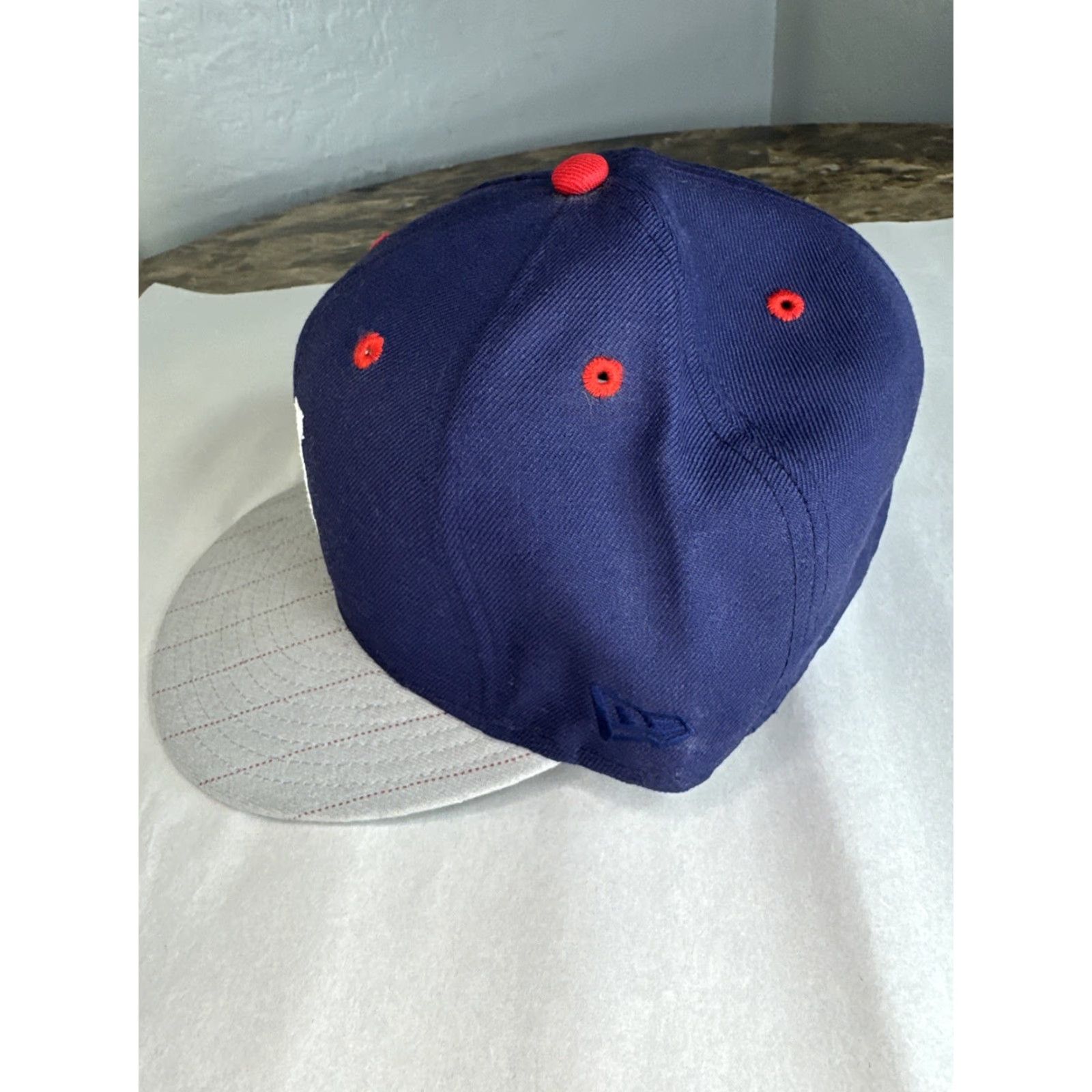 New Era HUF New Era Fitted Baseball Cap Hat 7 3/8 Blue & Gray Men Blue & Gray 7 3/8 Hat Cap Fitted Baseball Size ONE SIZE - 5 Thumbnail