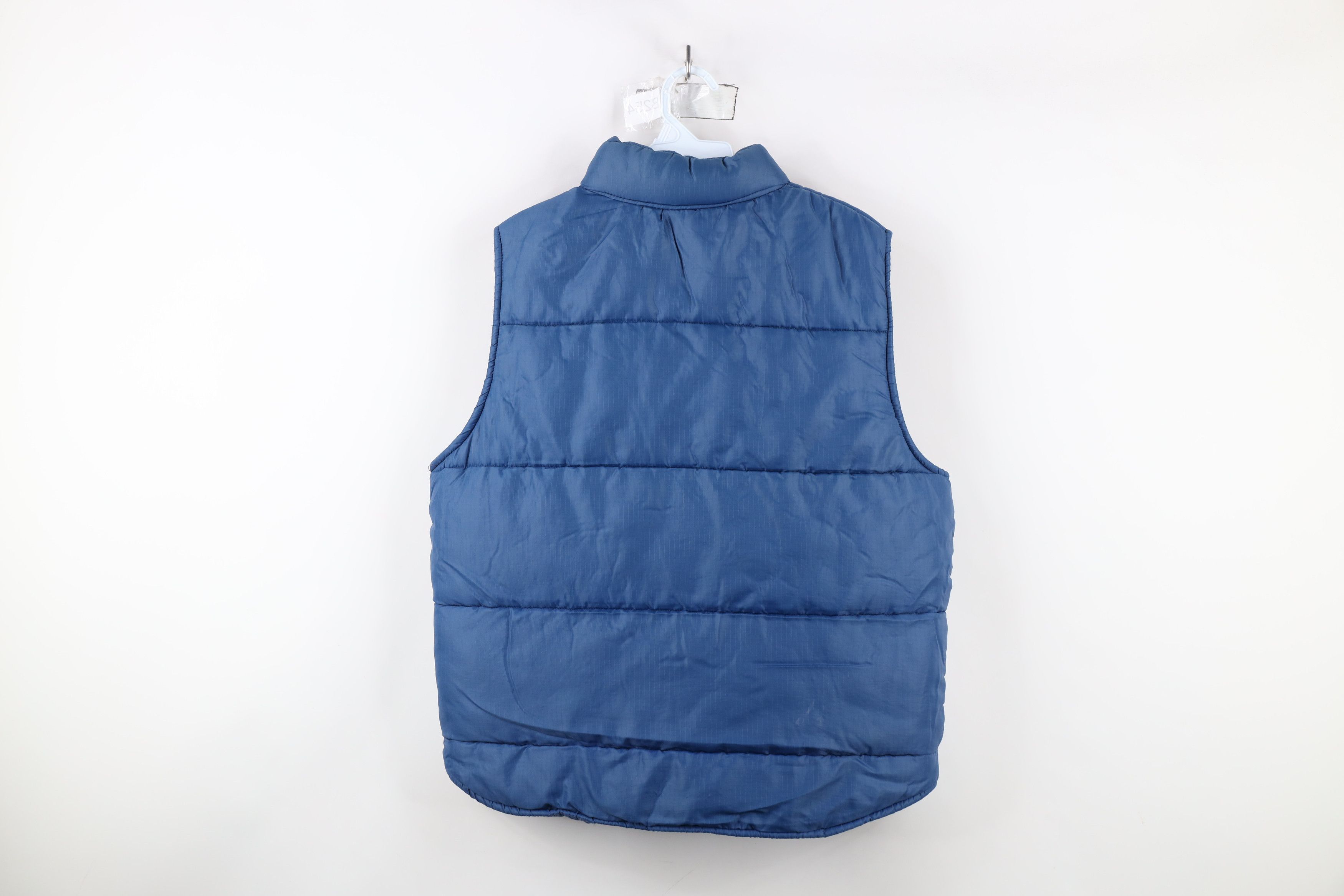 Vintage Vintage 70s Streetwear Boxy Fit Puffer Vest Jacket Blue Size US S / EU 44-46 / 1 - 13 Thumbnail