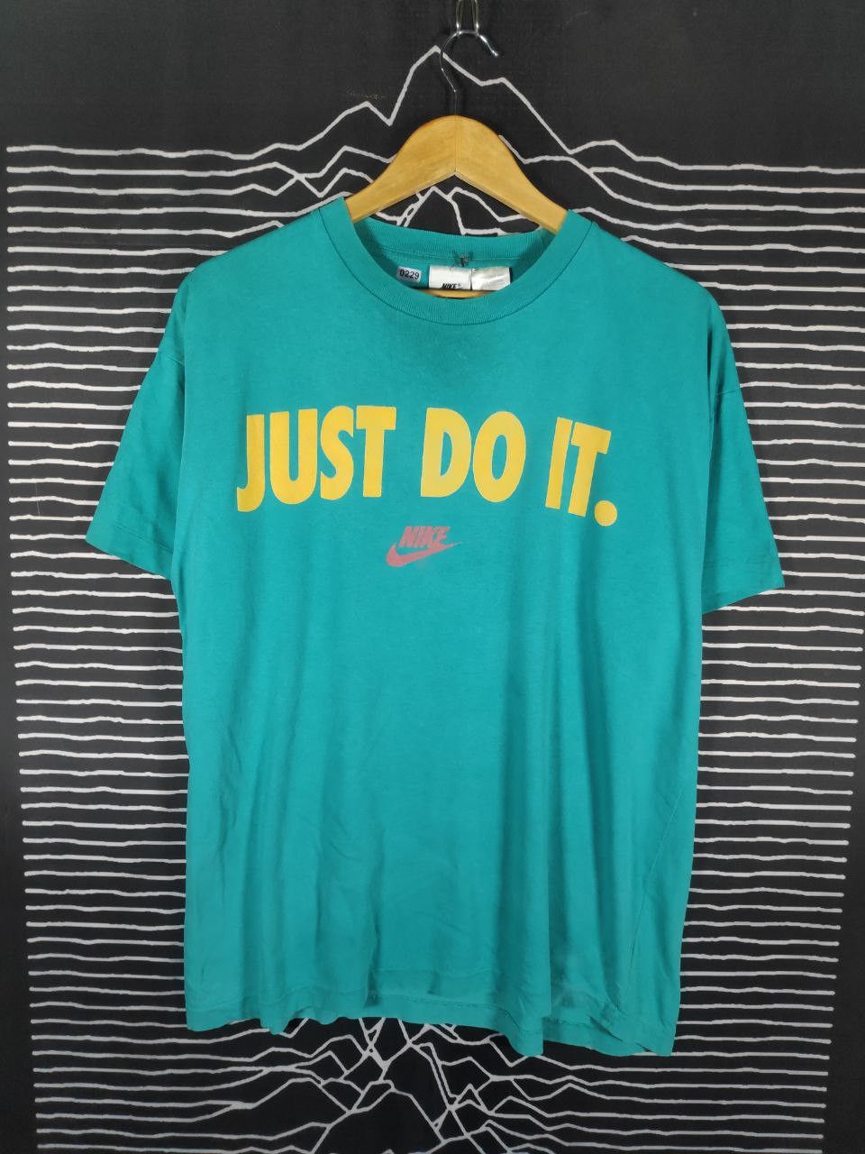 Nike × Vintage Vtg 90s Nike Just Do It Spell Out Swoosh Tee Size M Size US M / EU 48-50 / 2 - 1 Thumbnail