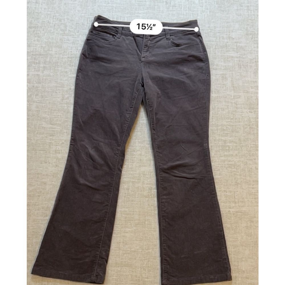 St. Johns Bay St. John’s Bay Women's corduroy brown gray jeans Size M Size 32" / US 10 / IT 46 - 5 Thumbnail