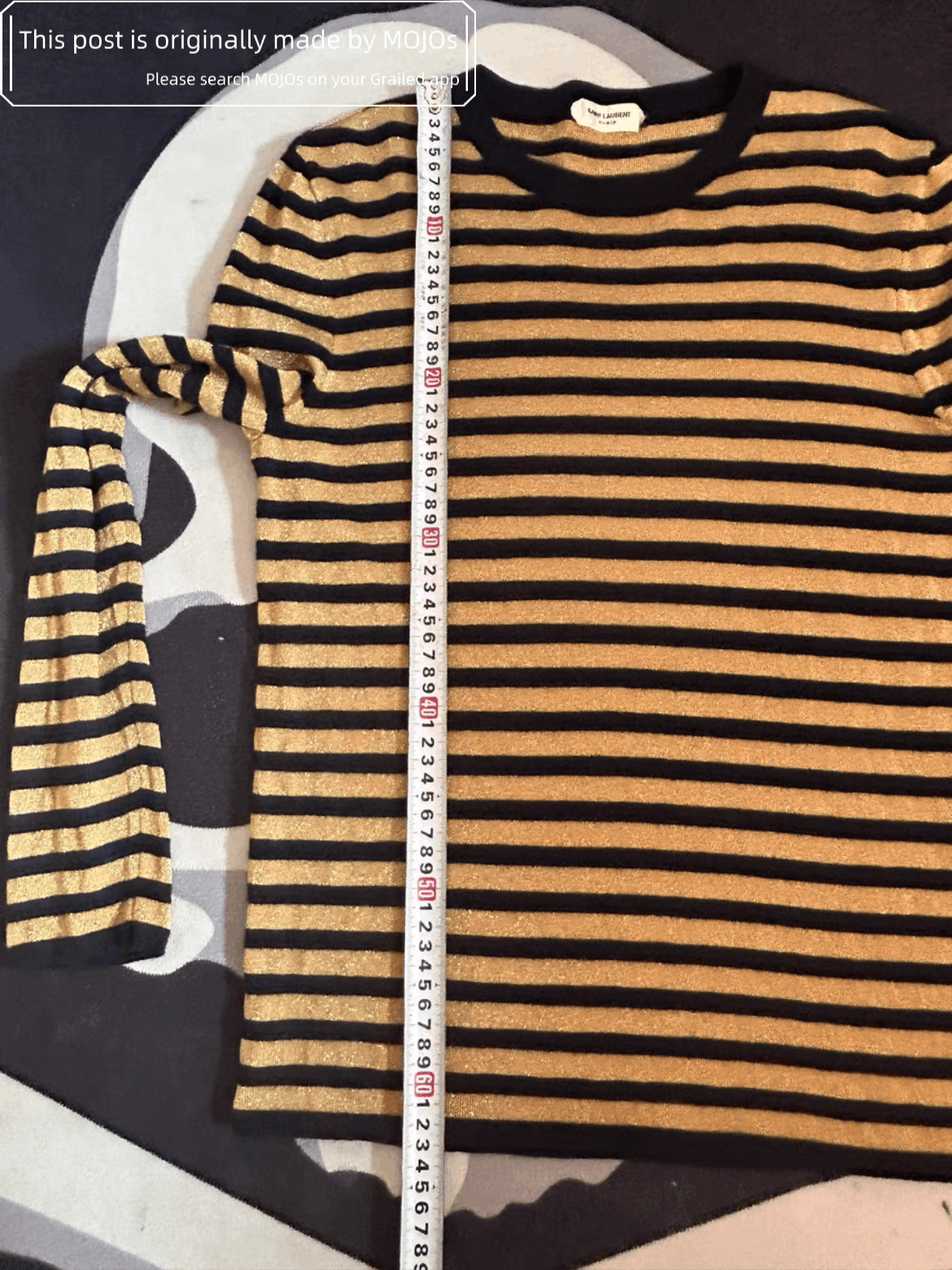 Saint Laurent Paris Saint Laurent Paris Stripes Knitwear (Mojos9131124) Size US S / EU 44-46 / 1 - 6 Thumbnail