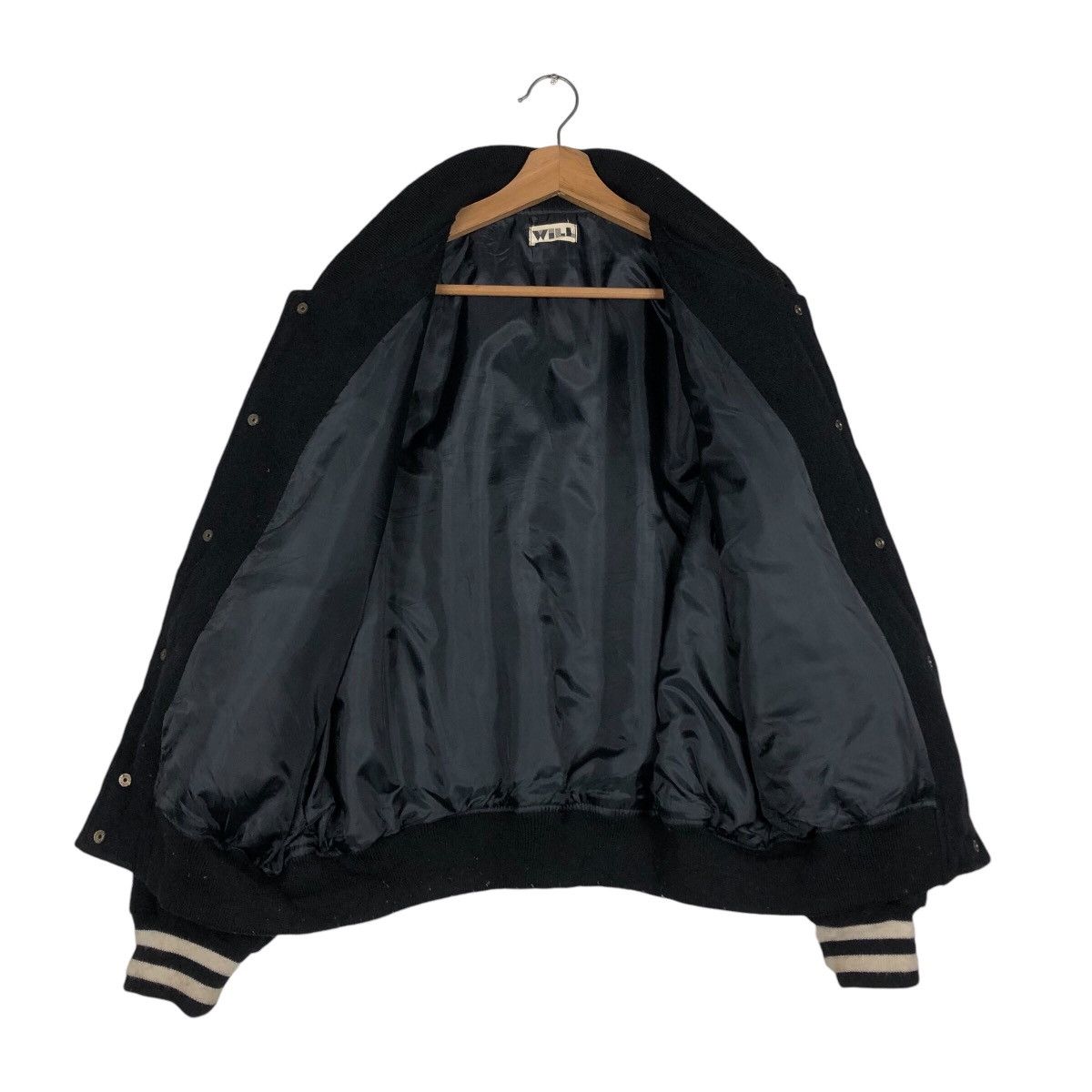 Japanese Brand 📌Vintage Wool Bomber Jacket Big Logo Will Size US M / EU 48-50 / 2 - 14 Thumbnail