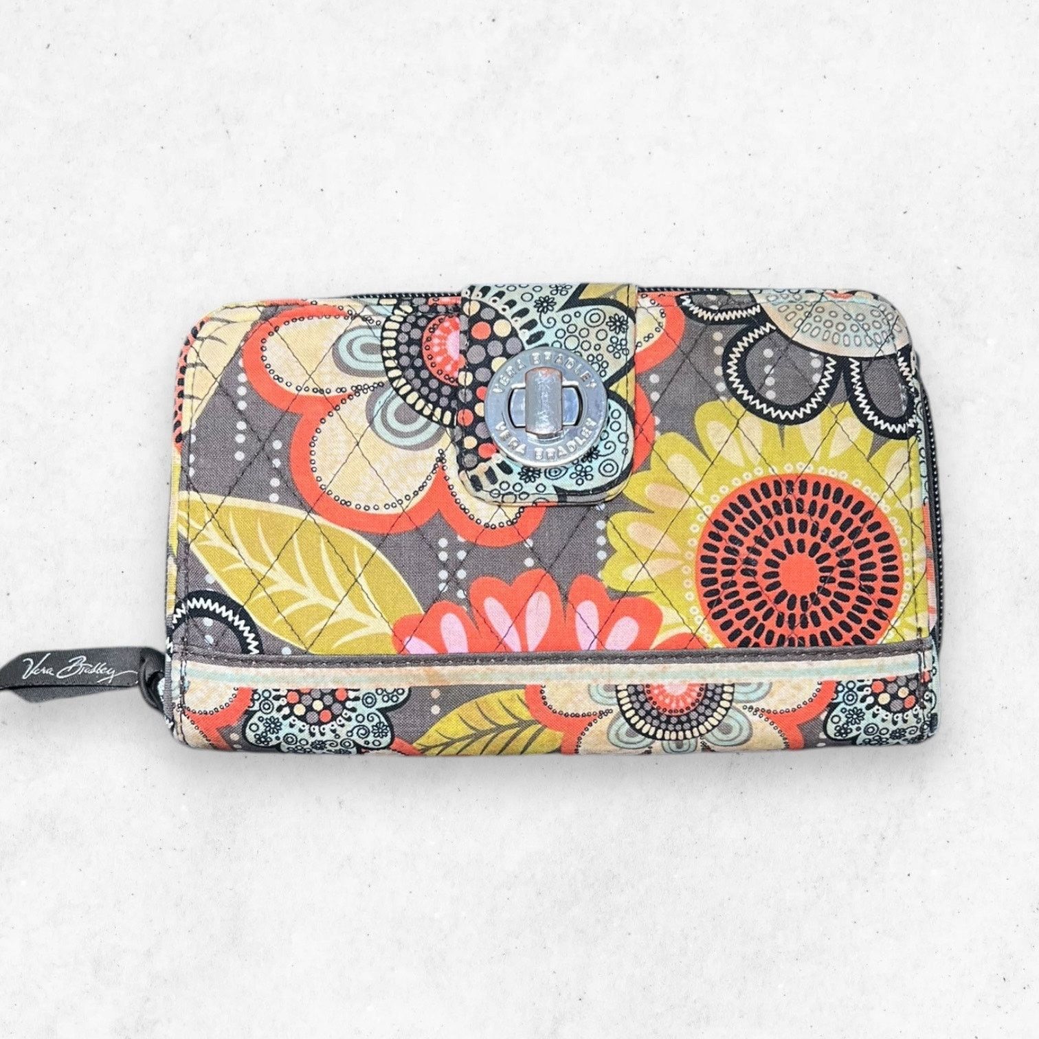 Vera Bradley Vera Bradley Paisley Glenna Turn Lock Floral Clutch Wallet Size ONE SIZE - 1 Thumbnail