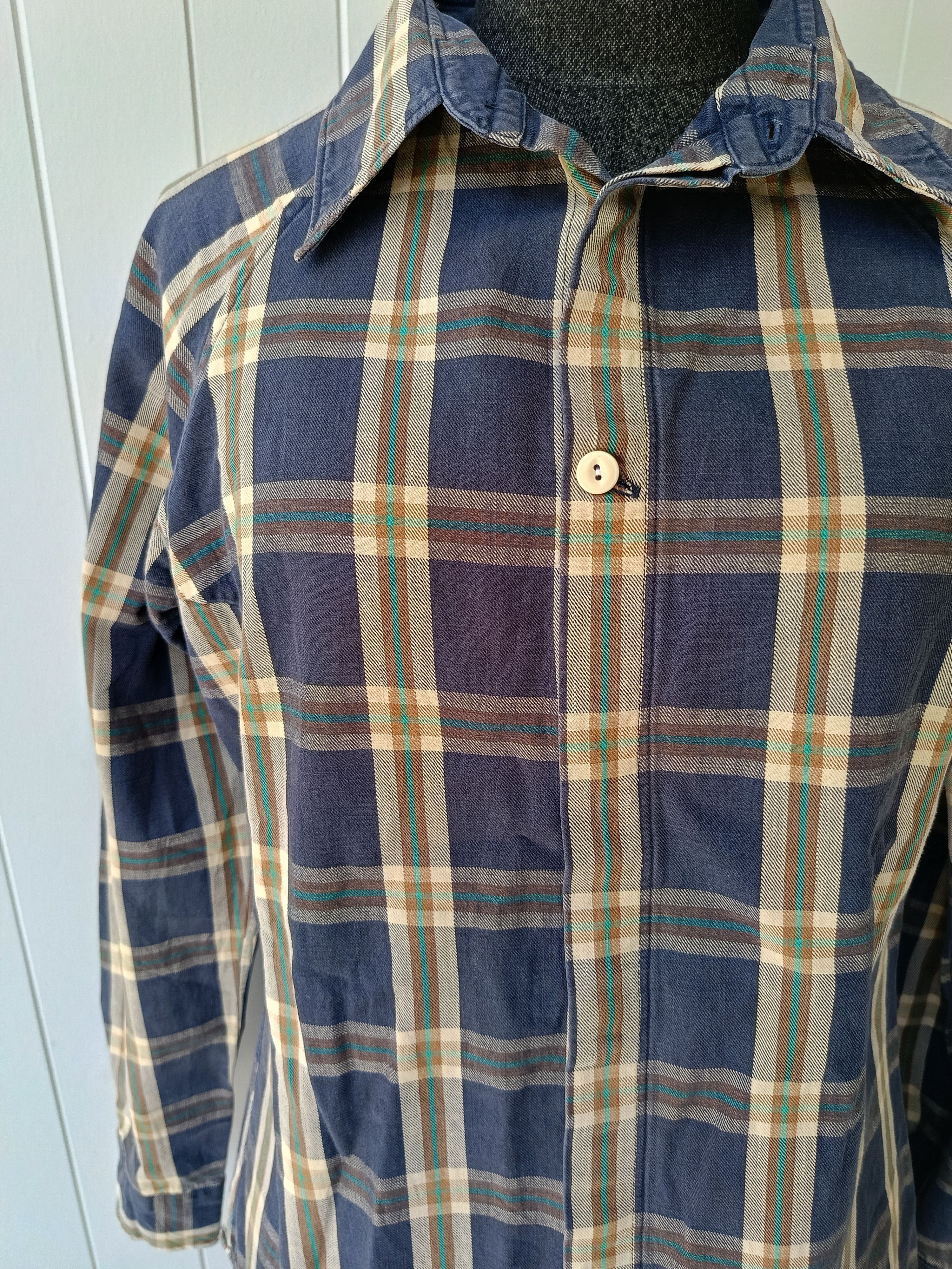 45rpm 45RPM by R Japan plaid ladies indigo navy blue slimfit shirt Size S / US 4 / IT 40 - 5 Thumbnail