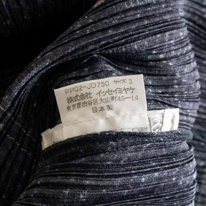 Issey Miyake issey miyake size:3 Denim printed pleated shirt Size XXS / US 00 / IT 34 - 4 Thumbnail