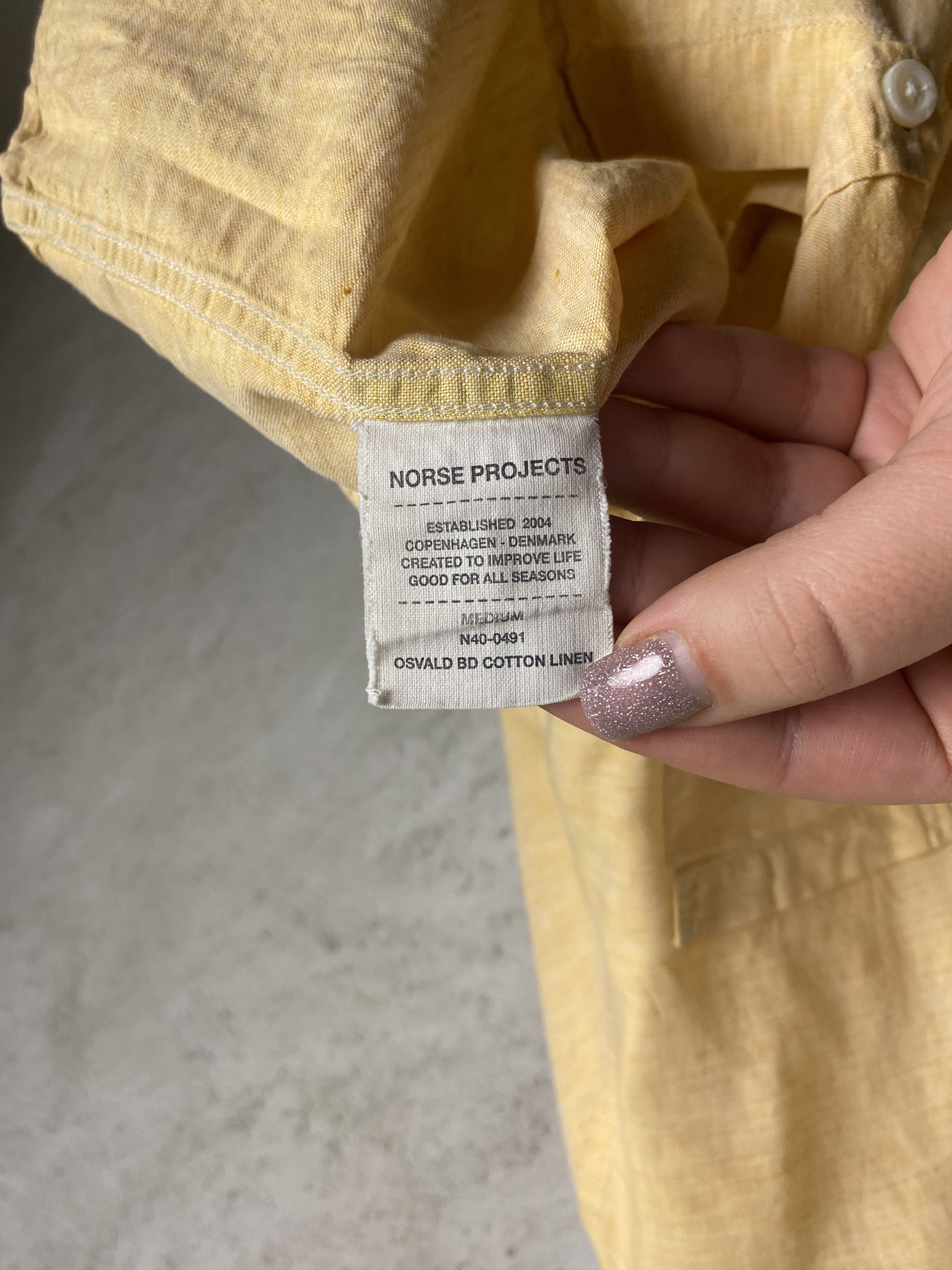 Norse Projects Norse Projects Osvald BD Cotton Linen shirt Size US M / EU 48-50 / 2 - 5 Thumbnail