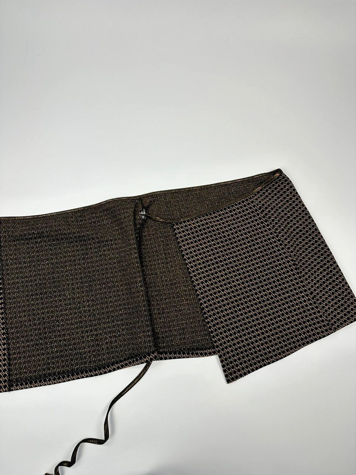 Fendi Fendi 00’s Monogram Wrap Skirt in Black and Gold Jacquard Size 27" / US 4 / IT 40 - 3 Thumbnail