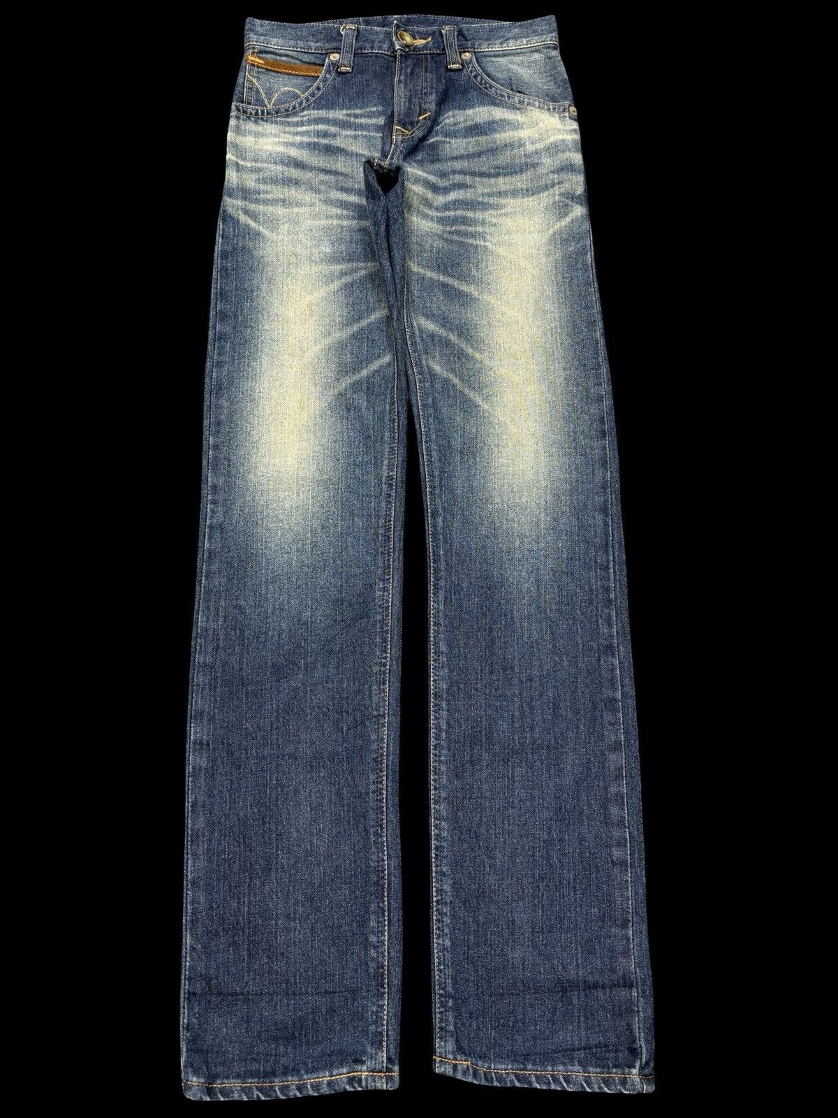 Edwin 💥Insane Rust Wash💥Sick Edwin Stone Wash Slim Denim F654 Size US 29 - 1 Thumbnail