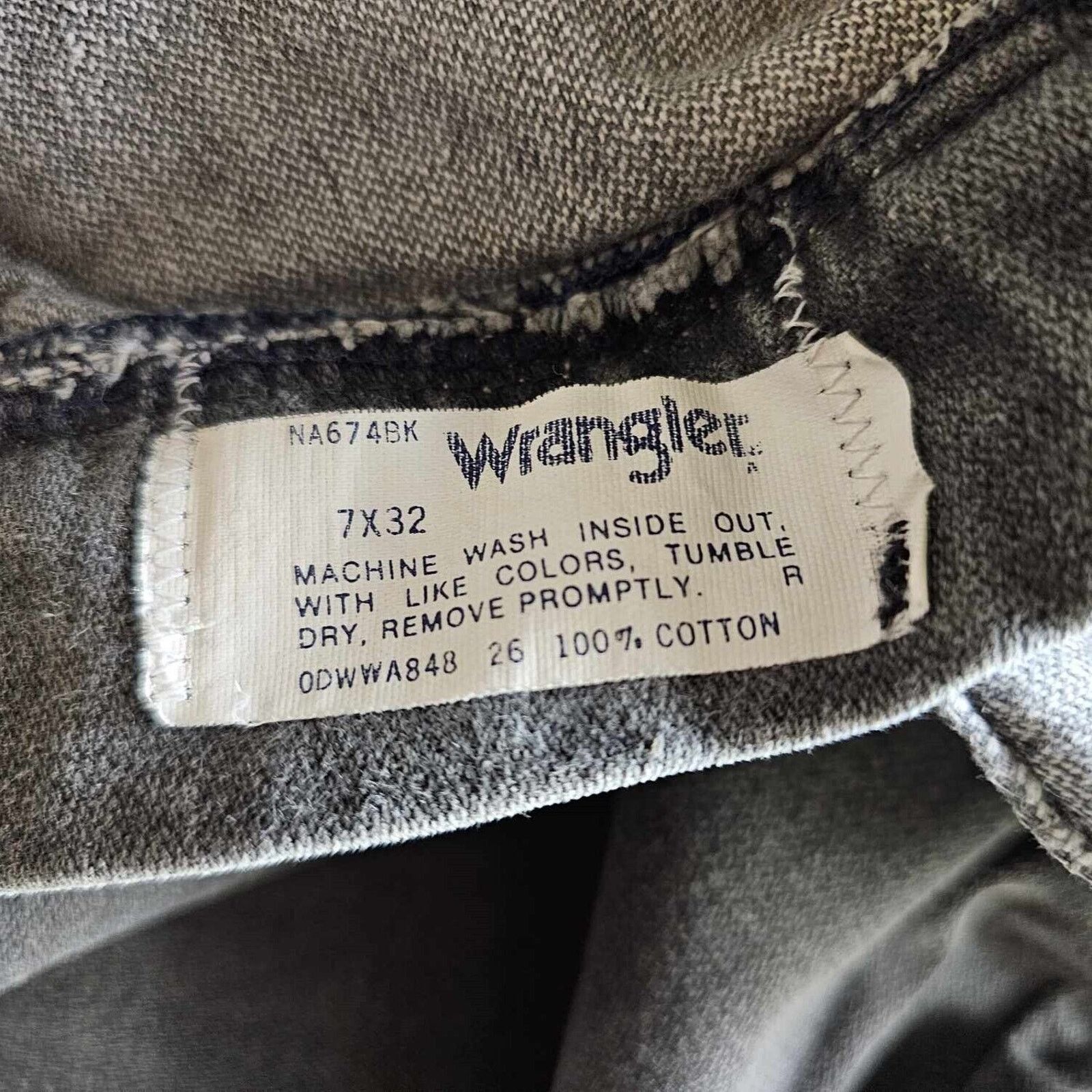 Wrangler Wrangler VINTAGE 1980s Women's Grey Criss-Cross Jeans M Size 24" / US 00 / IT 34 - 4 Thumbnail