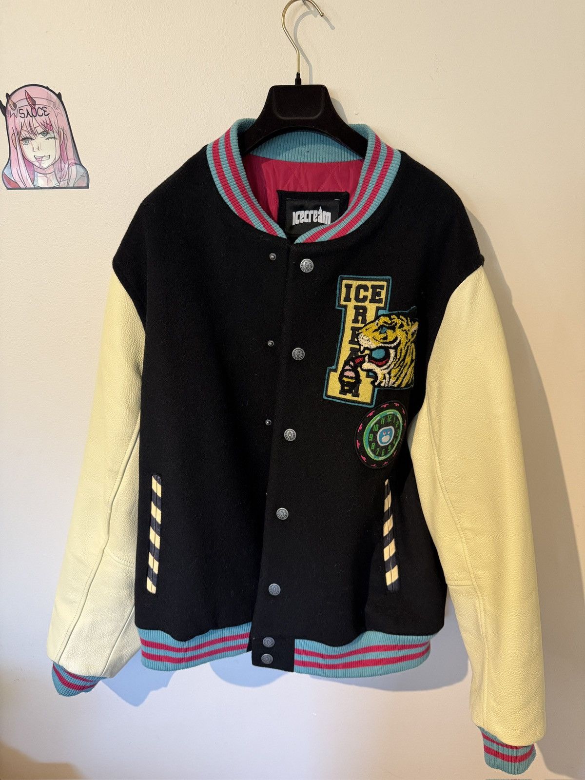 Icecream Icecream Tiger Varsity Letterman Jacket Size US XXL / EU 58 / 5 - 1 Thumbnail